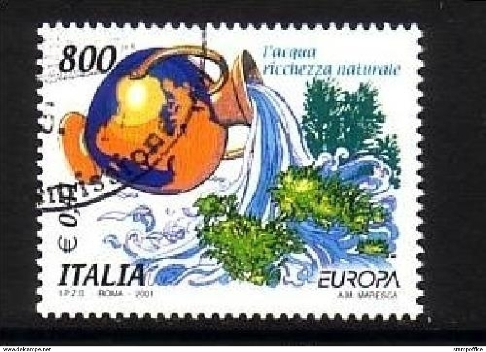 ITALIEN MI-NR. 2762 GESTEMPELT(USED) EUROPA 2001 WASSER - 2001