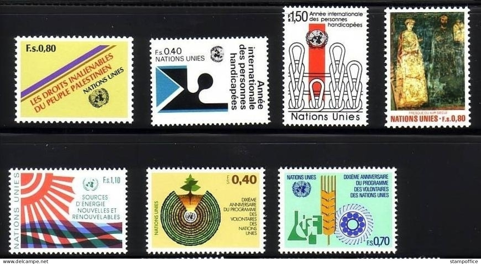 UNO GENF JAHRGANG 1981 POSTFRISCH(MINT) MI-NR. 96-102 - Unused Stamps