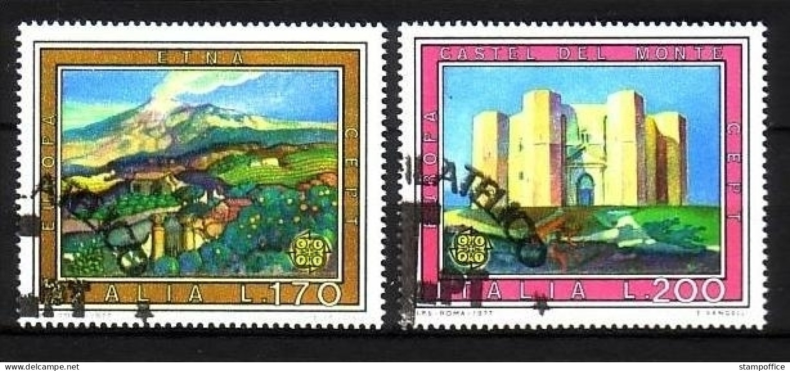 ITALIEN MI-NR. 1567-1568 O EUROPA 1977 - LANDSCHAFTEN - 1977