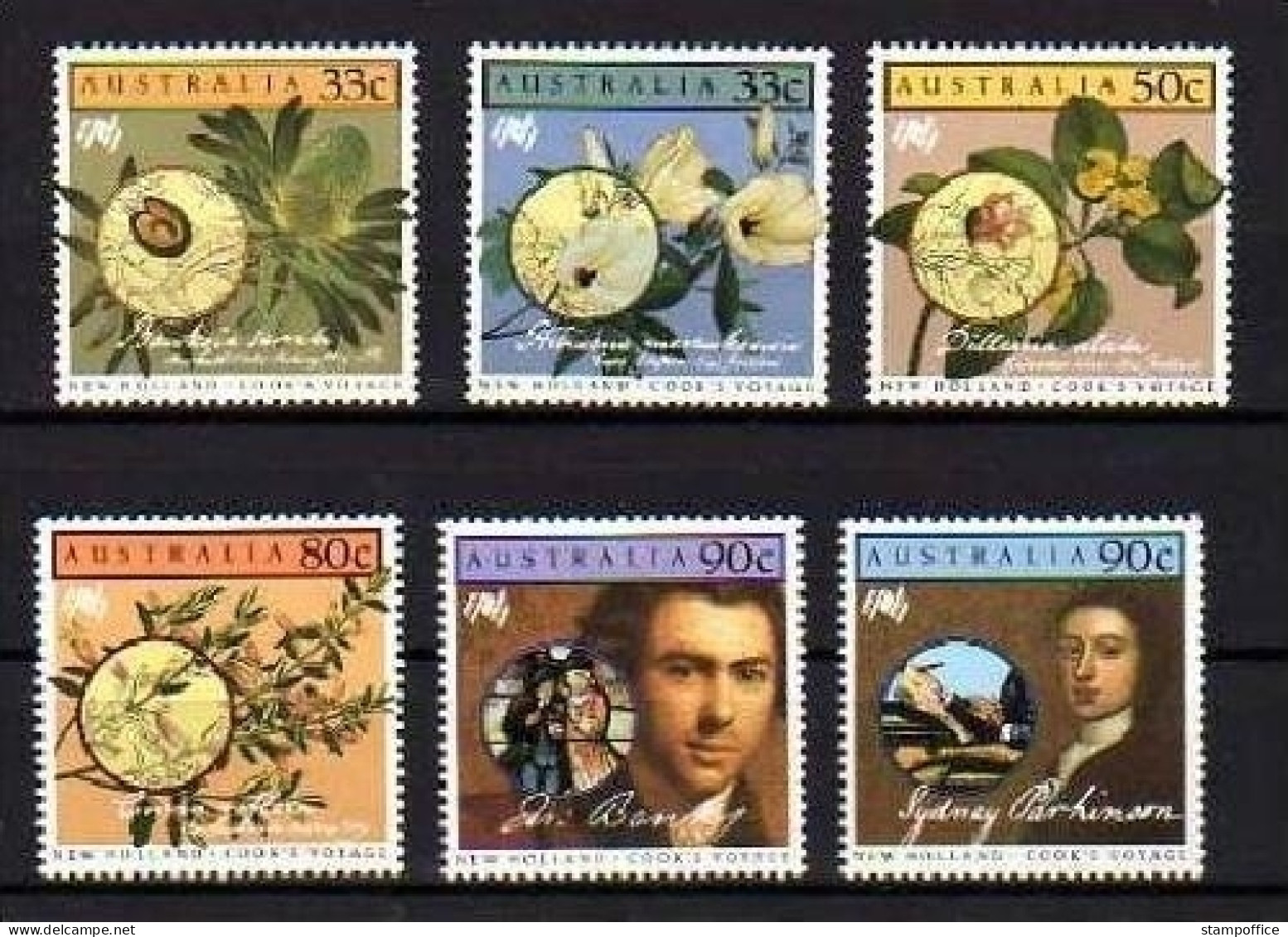 AUSTRALIEN MI-NR. 960-965 POSTFRISCH(MINT) KOLONIALISIERUNG - REISE VON KAPTÄN COOK - Neufs