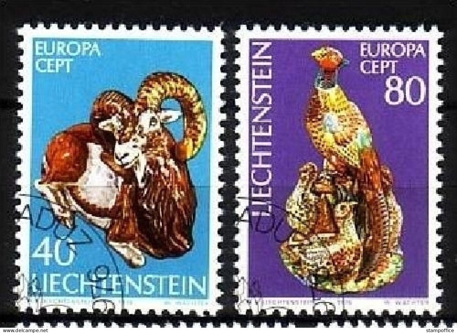 LIECHTENSTEIN MI-NR. 642-643 GESTEMPELT(USED) EUROPA 1976 KUNSTHANDWERK - 1976