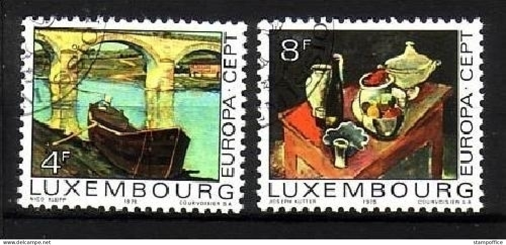 LUXEMBURG MI-NR. 904-905 GESTEMPELT(USED) EUROPA 1975 GEMÄLDE - 1975