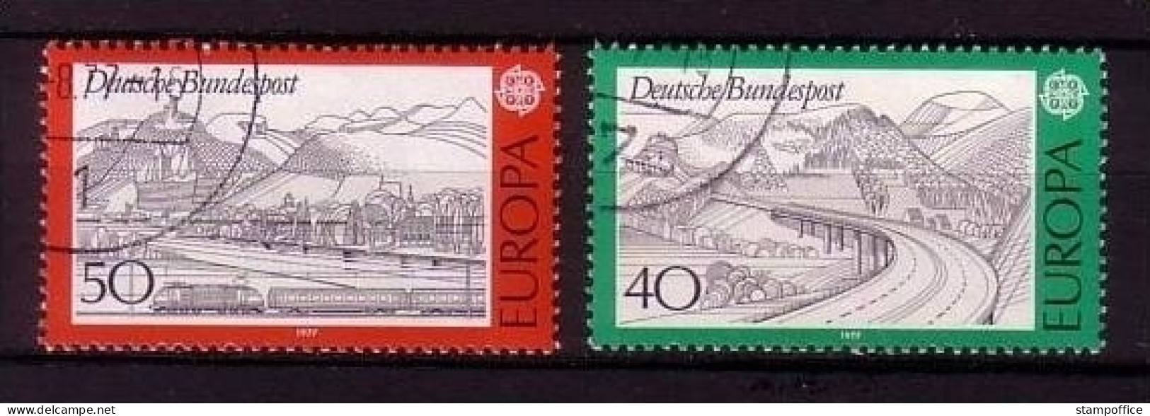 DEUTSCHLAND MI-NR. 934-935 GESTEMPELT(USED) EUROPA 1977 LANDSCHAFTEN - 1977