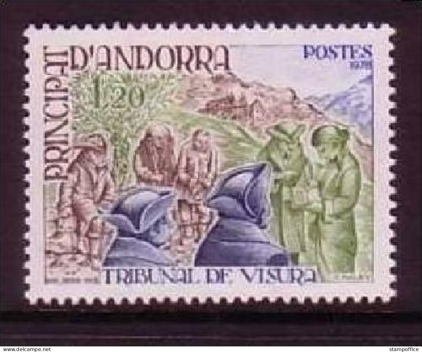 FRANZÖSISCH ANDORRA MI-NR. 293 POSTFRISCH(MINT) TRIBUNAL Von VISURA 1978 - Nuevos