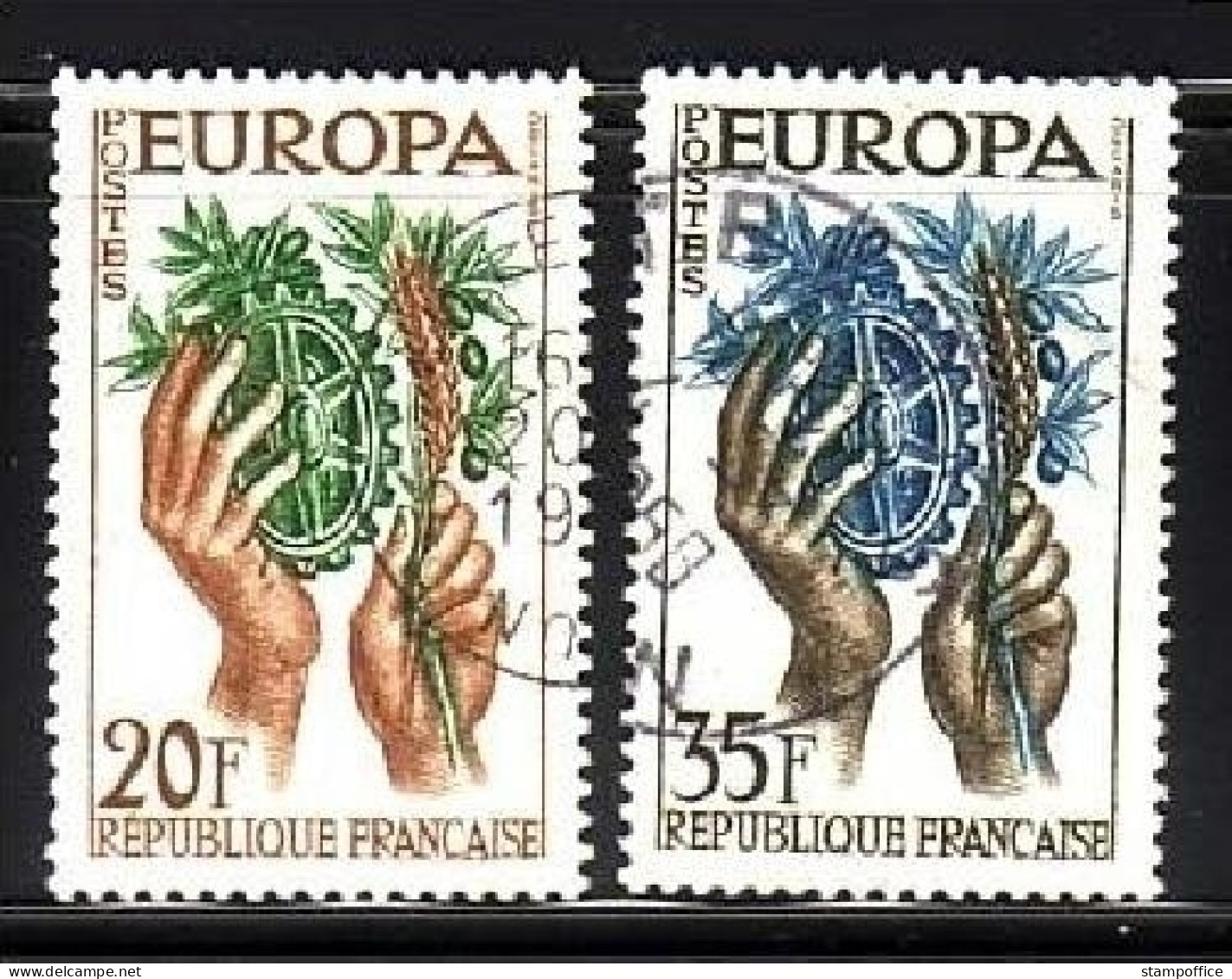 FRANKREICH MI-NR. 1157-1158 O EUROPA 1957 - 1957