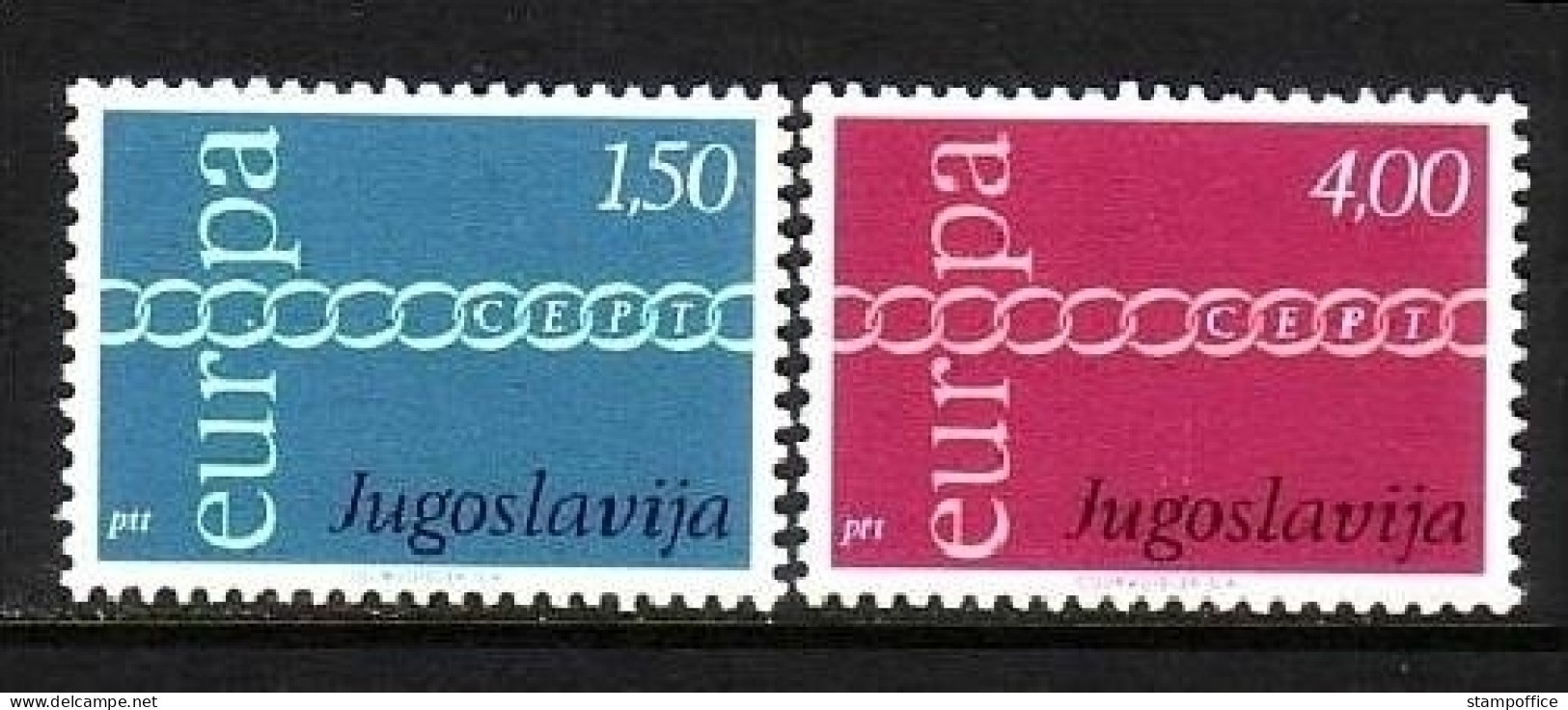 JUGOSLAWIEN MI-NR. 1416-1417 POSTFRISCH(MINT) EUROPA 1971 - KETTE - 1971