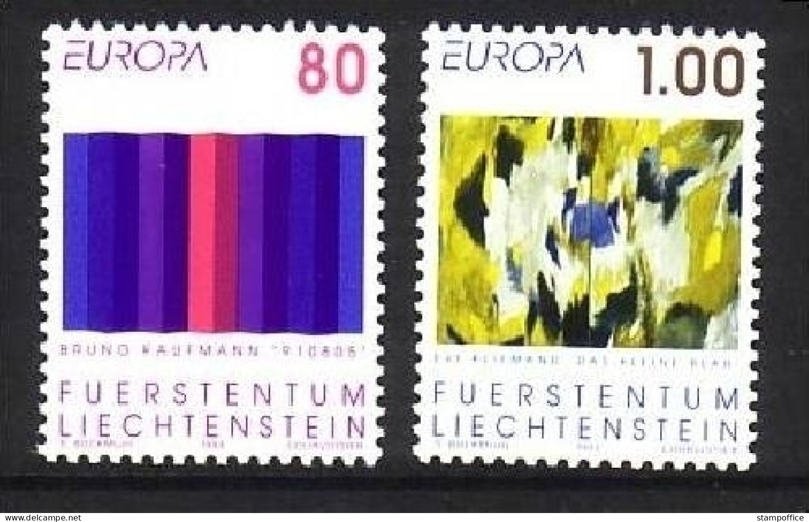 LIECHTENSTEIN MI-NR. 1054-1055 POSTFRISCH(MINT) EUROPA 1993 ZEITGENÖSSISCHE KUNST - 1993