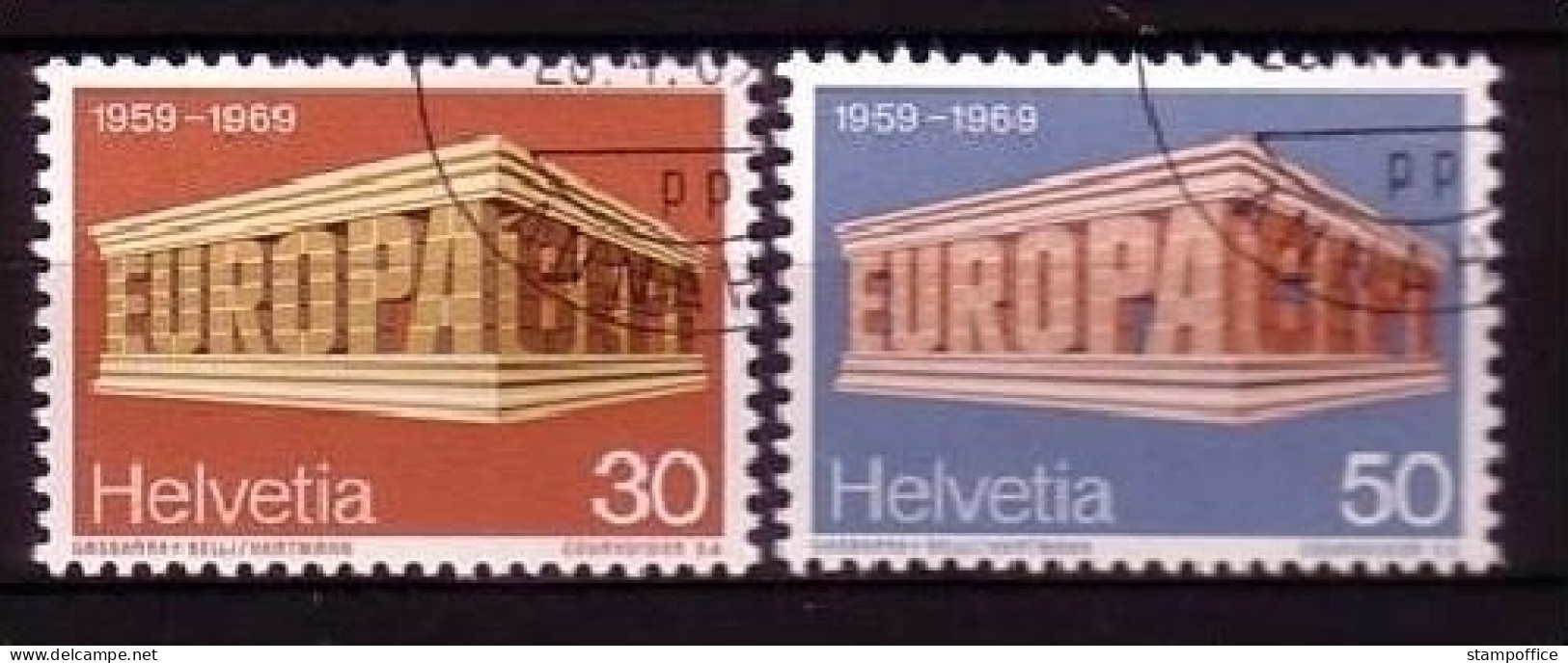 SCHWEIZ MI-NR. 900-901 O EUROPA 1969 - EUROPA CEPT - 1969