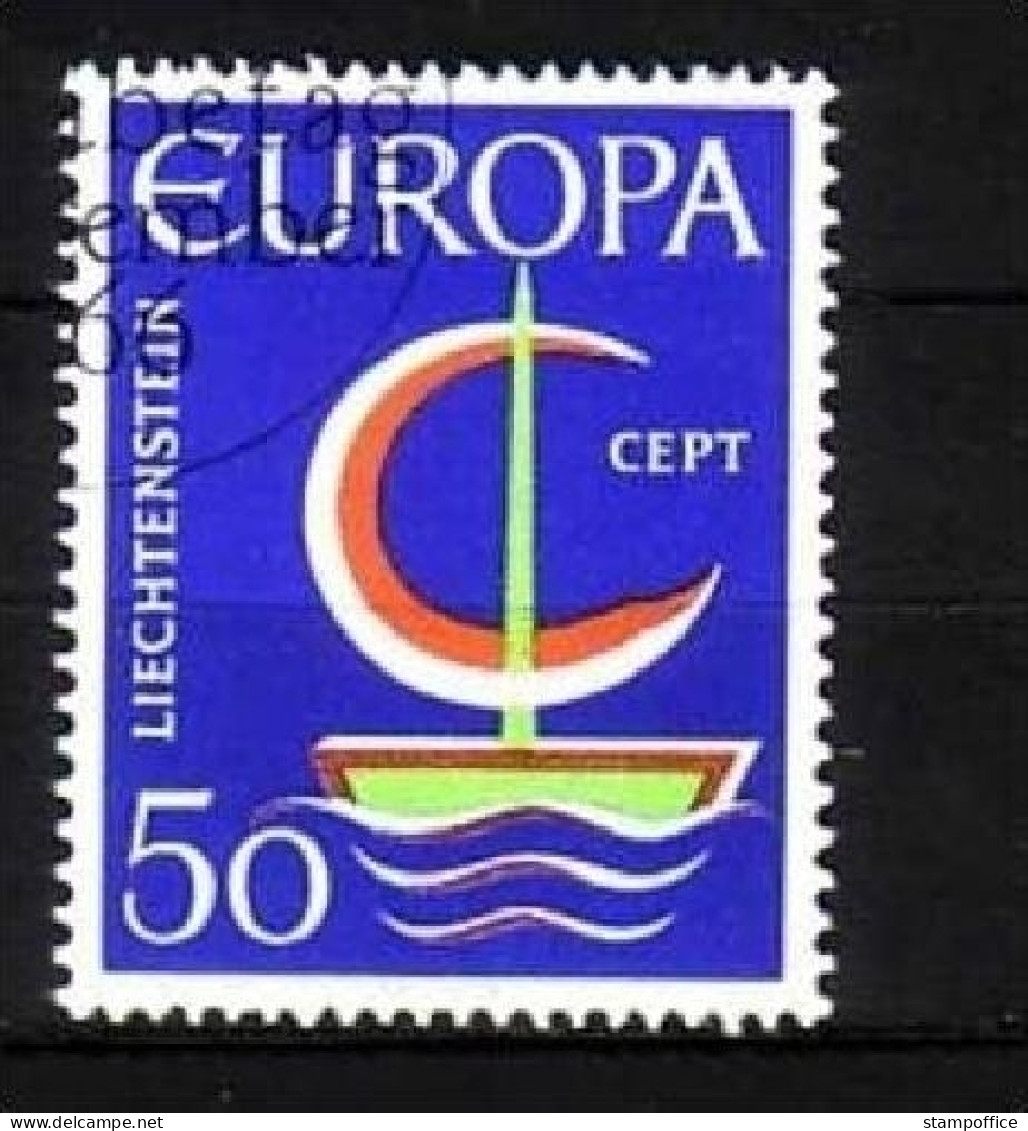 LIECHTENSTEIN MI-NR. 469 O EUROPA 1966 - SEGEL - 1966