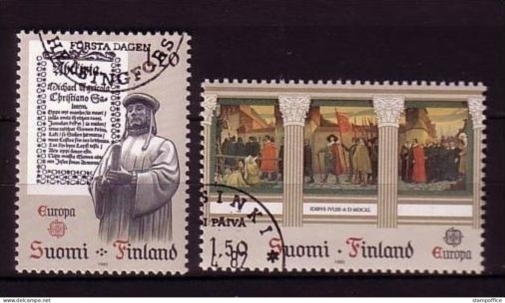 FINNLAND MI-NR. 899-900 GESTEMPELT(USED) EUROPA 1982 HISTORISCHE EREIGNISSE - 1982