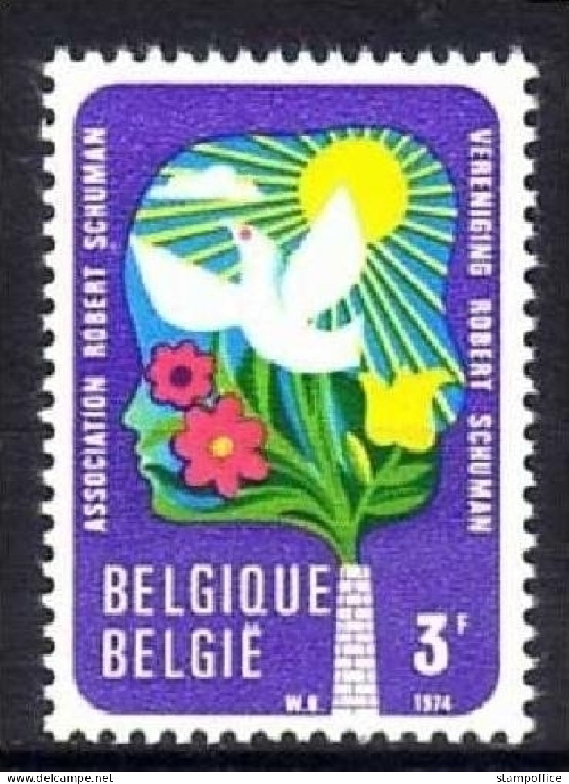 BELGIEN MI-NR. 1759 POSTFRISCH(MINT) MITLÄUFER 1974 - UMWELTSCHUTZ - ROBERT SCHUMAN VEREINIGUNG - Idées Européennes