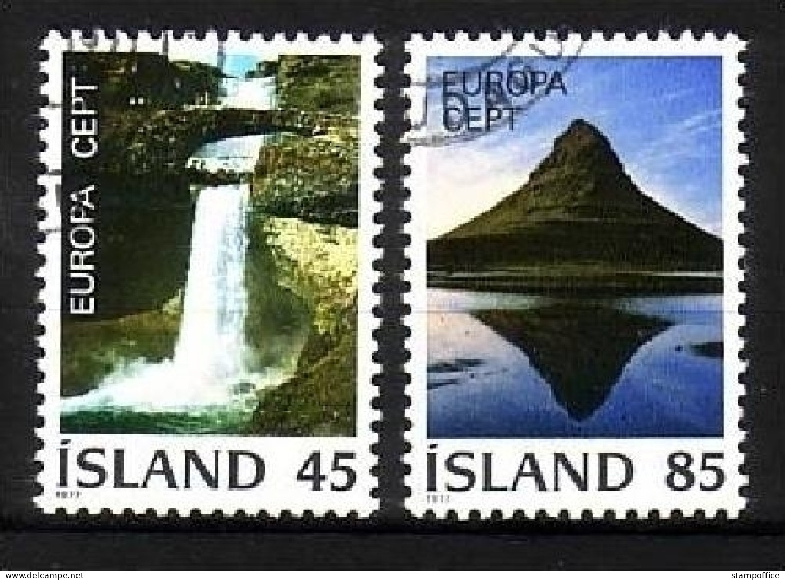 ISLAND MI-NR. 522-523 GESTEMPELT(USED) EUROPA 1977 LANDSCHAFTEN - 1977