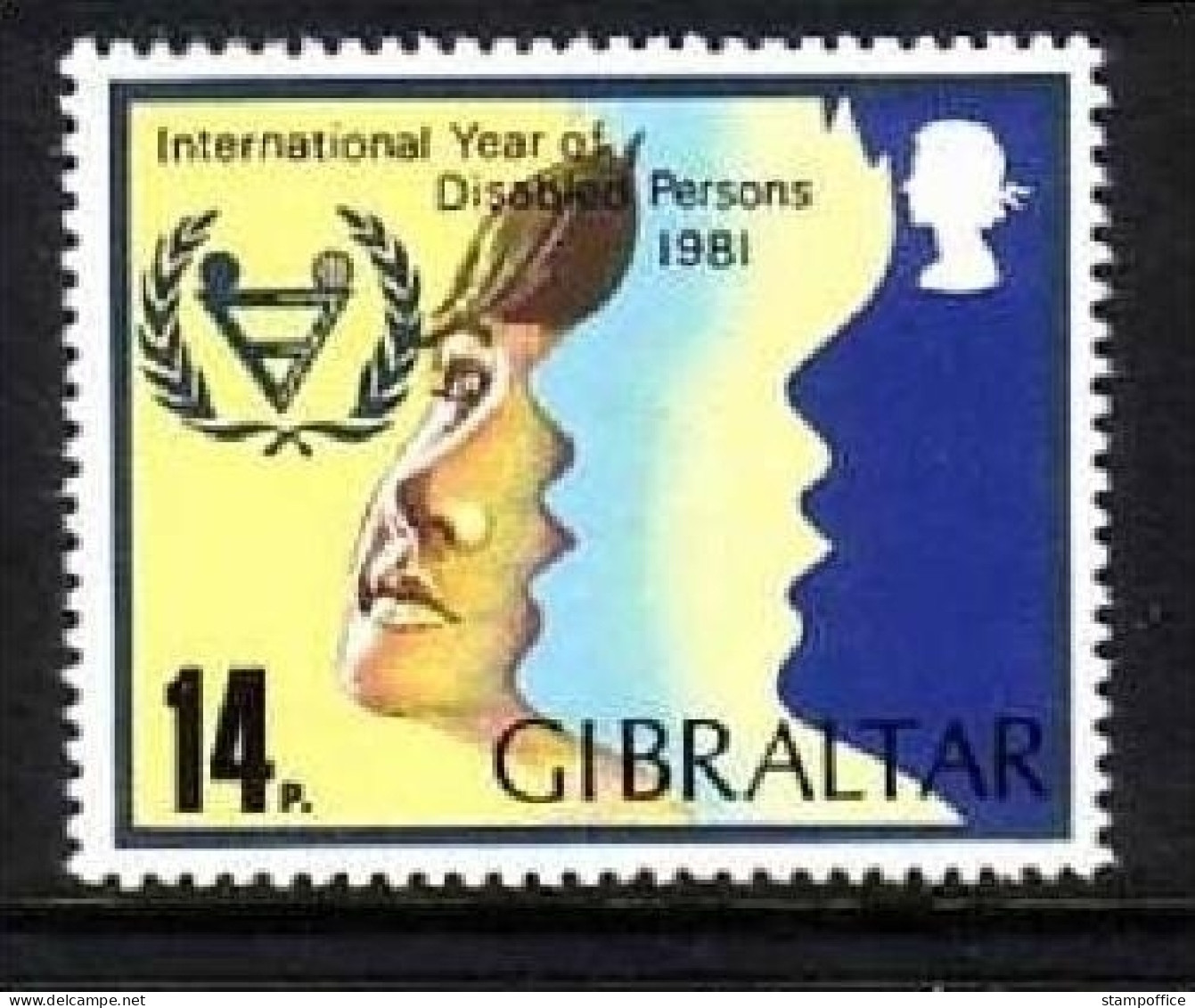 GIBRALTAR MI-NR. 429 POSTFRISCH(MINT) JAHR DER BEHINDERTEN 1981 - Gibraltar