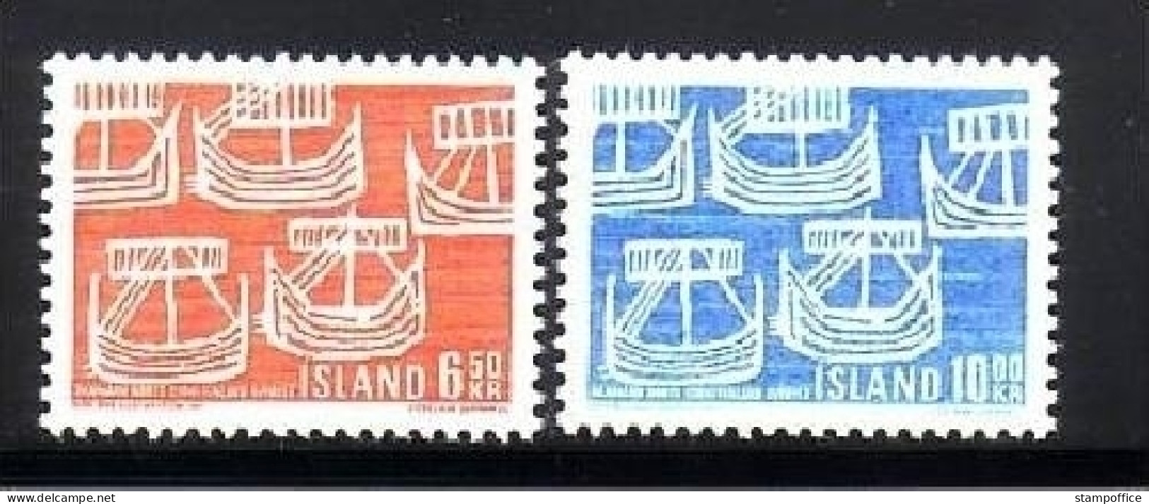 ISLAND MI-NR. 426-427 POSTFRISCH(MINT) NORDEN 1969 ZUSAMMENARBEIT DER POSTVERWALTUNGEN SEGELBOOTE - Idées Européennes
