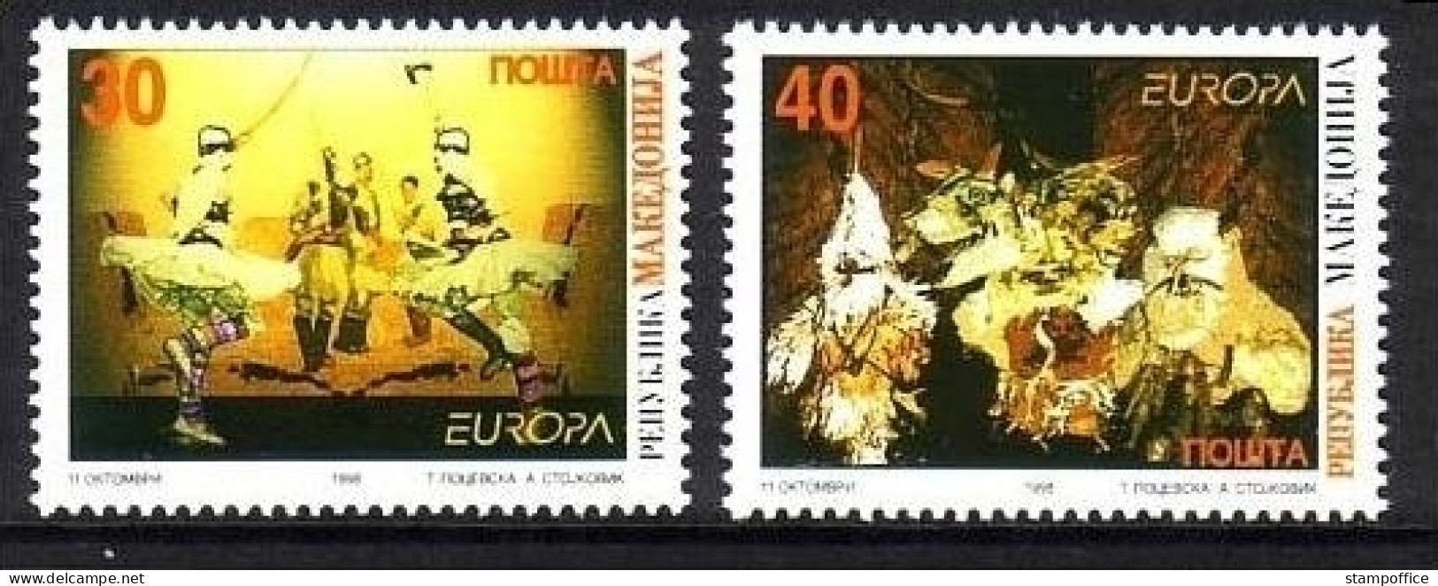 MAKEDONIEN MI-NR. 128-129 POSTFRISCH(MINT) EUROPA 1998 FESTE Und FEIERTAGE KARNEVAL - 1998