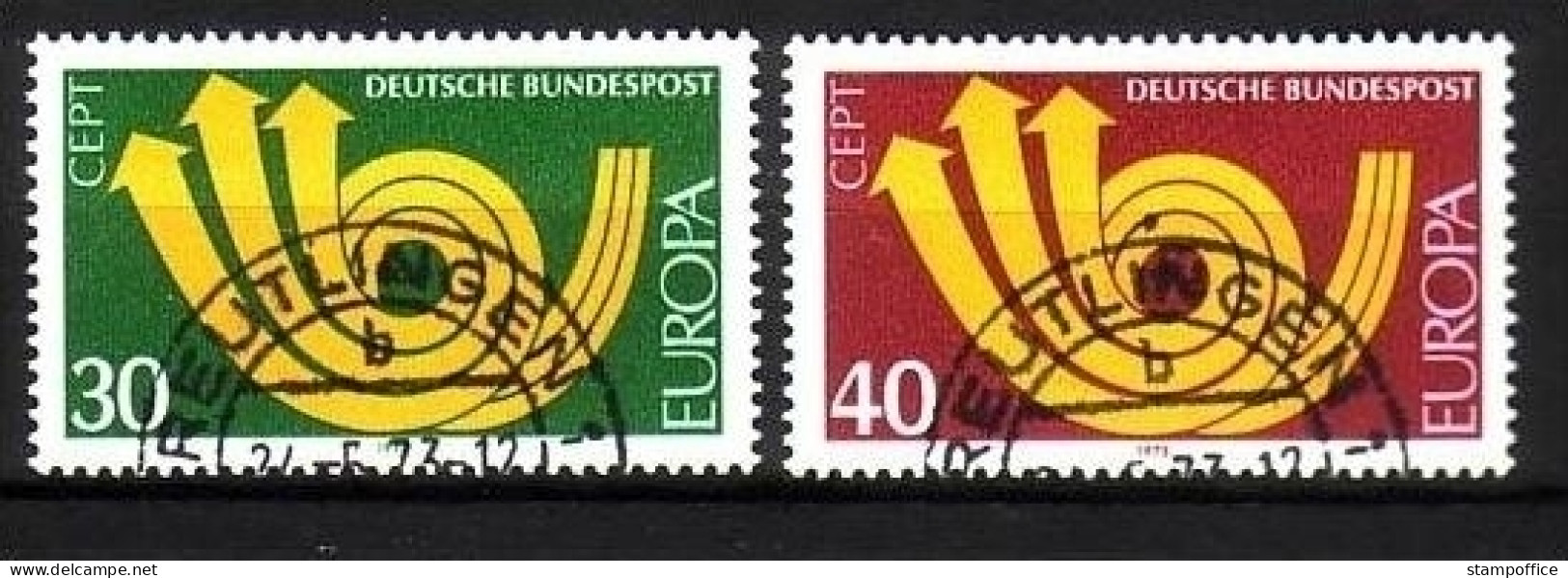 DEUTSCHLAND MI-NR. 768-769 O EUROPA 1973 - POSTHORN - 1973