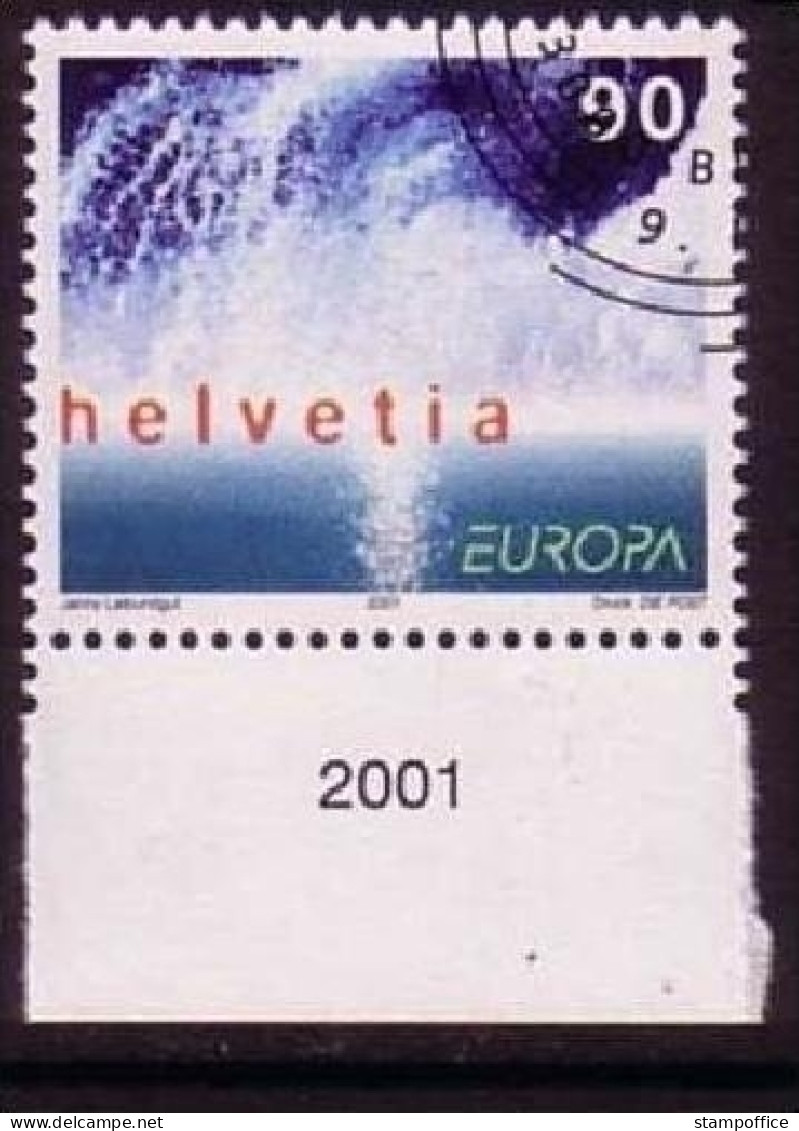 SCHWEIZ MI-NR. 1757 O EUROPA 2001 - WASSER - 2001