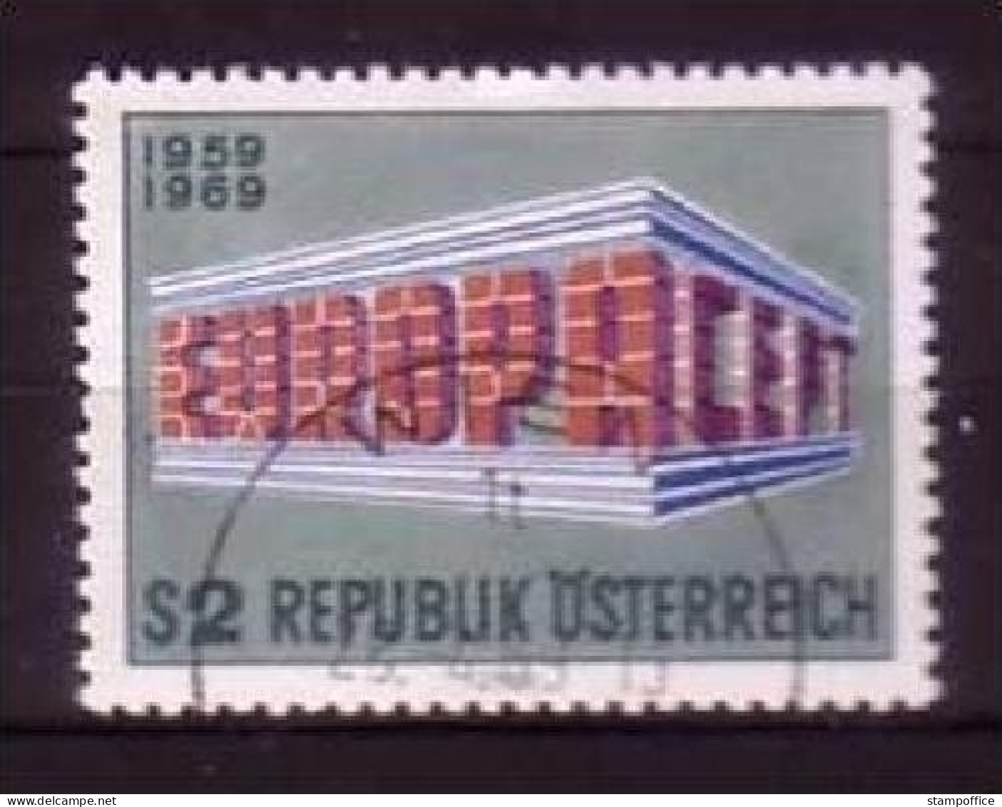 ÖSTERREICH MI-NR. 1291 O EUROPA 1969 - EUROPA CEPT - 1969