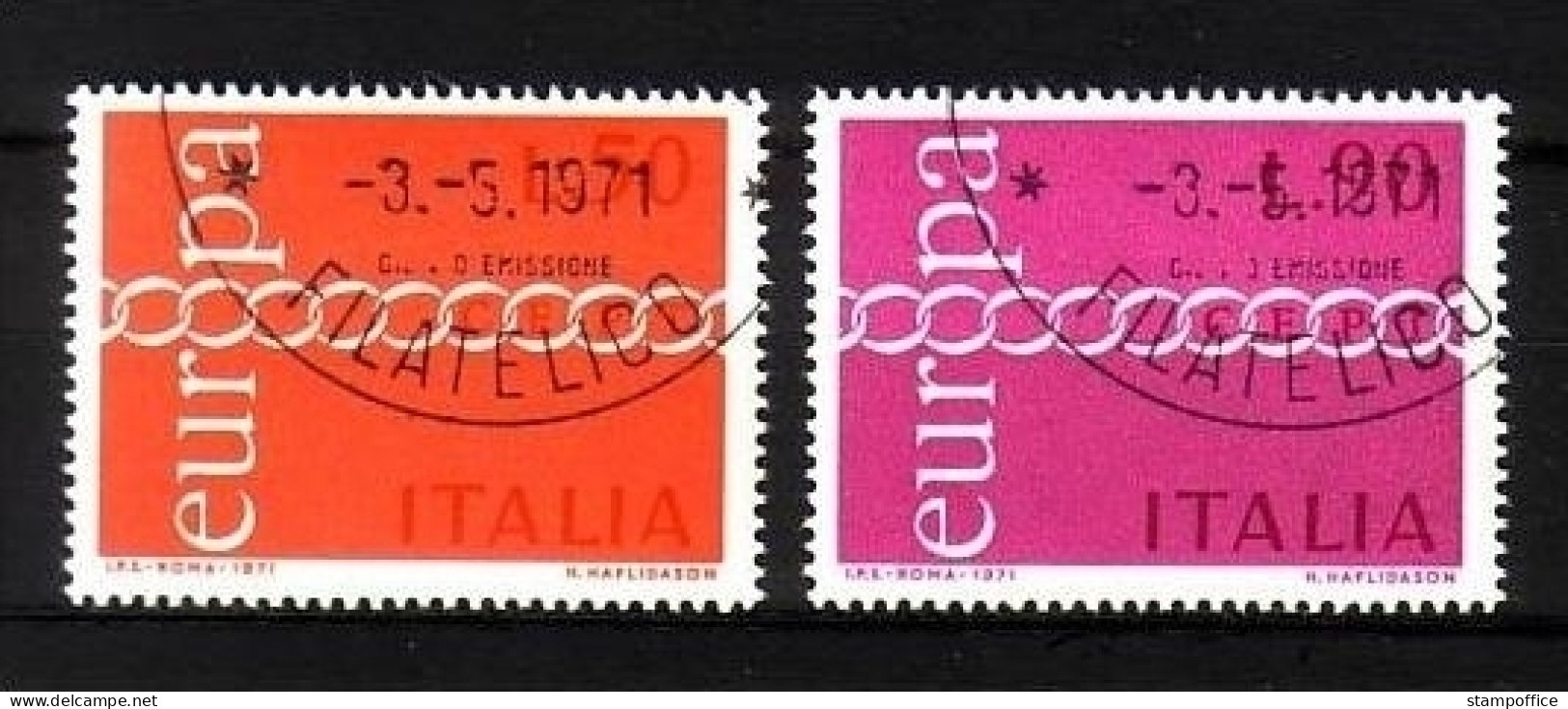 ITALIEN MI-NR. 1335-1336 O EUROPA 1971 - KETTE - 1971