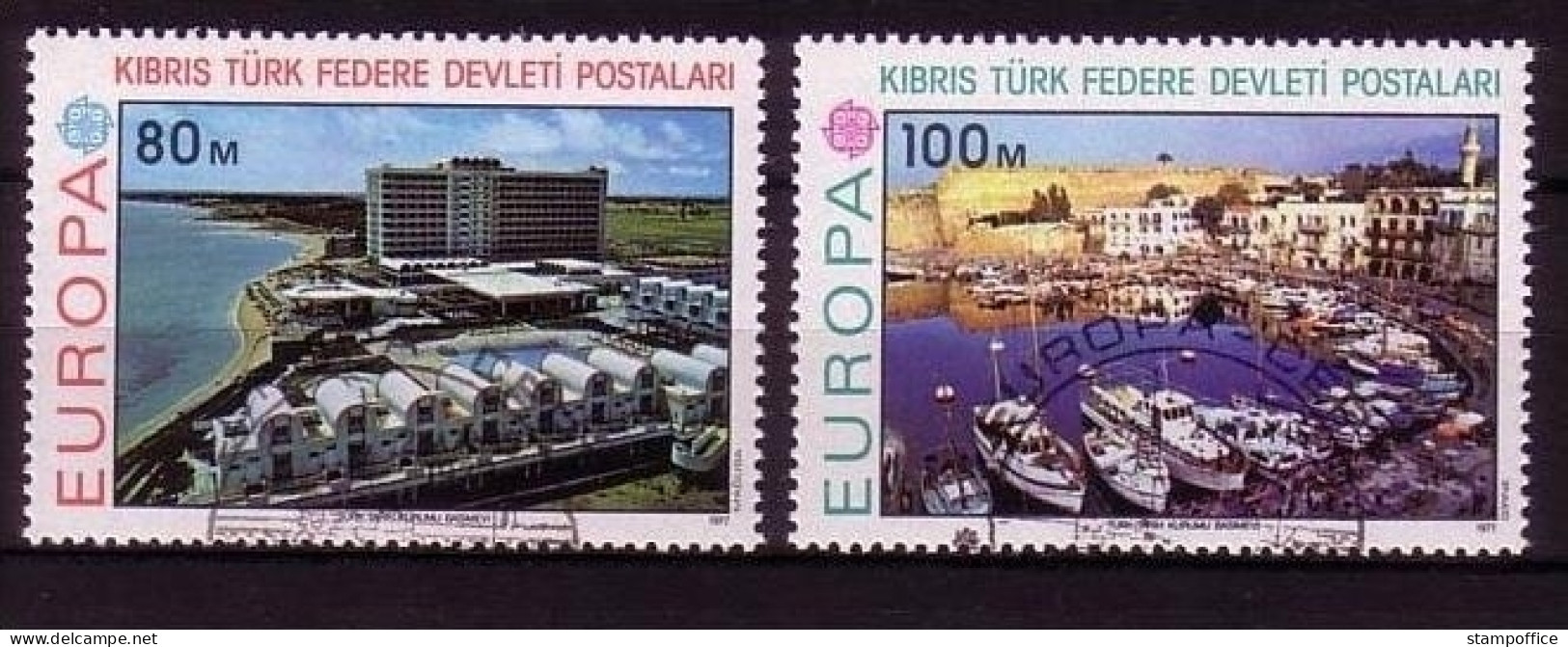 TÜRKISCH ZYPERN MI-NR. 41-42 GESTEMPELT(USED) EUROPA 1977 LANDSCHAFTEN - 1977