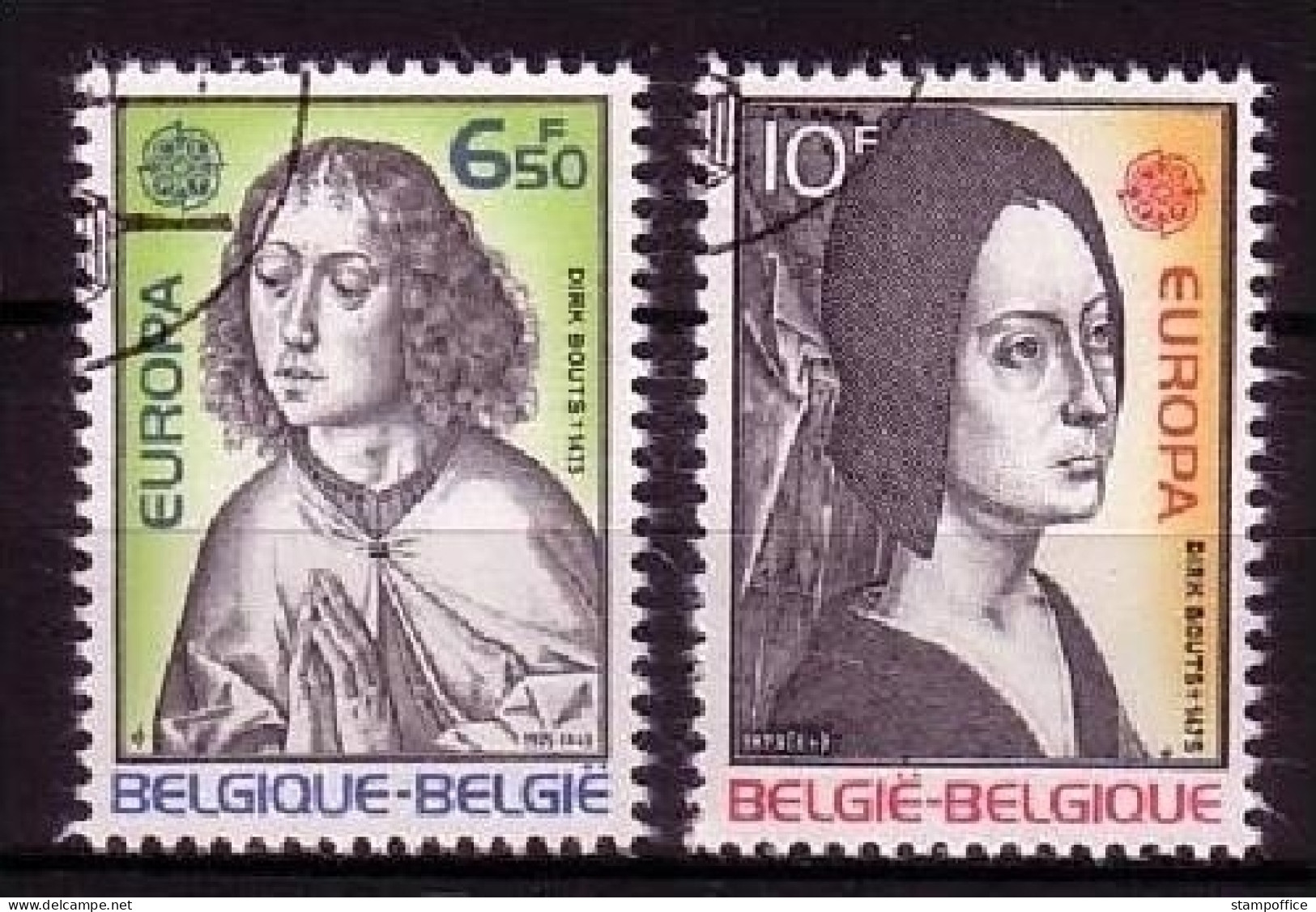 BELGIEN MI-NR. 1818-1819 GESTEMPELT(USED) EUROPA 1975 GEMÄLDE VON DIRK BOUTS - 1975