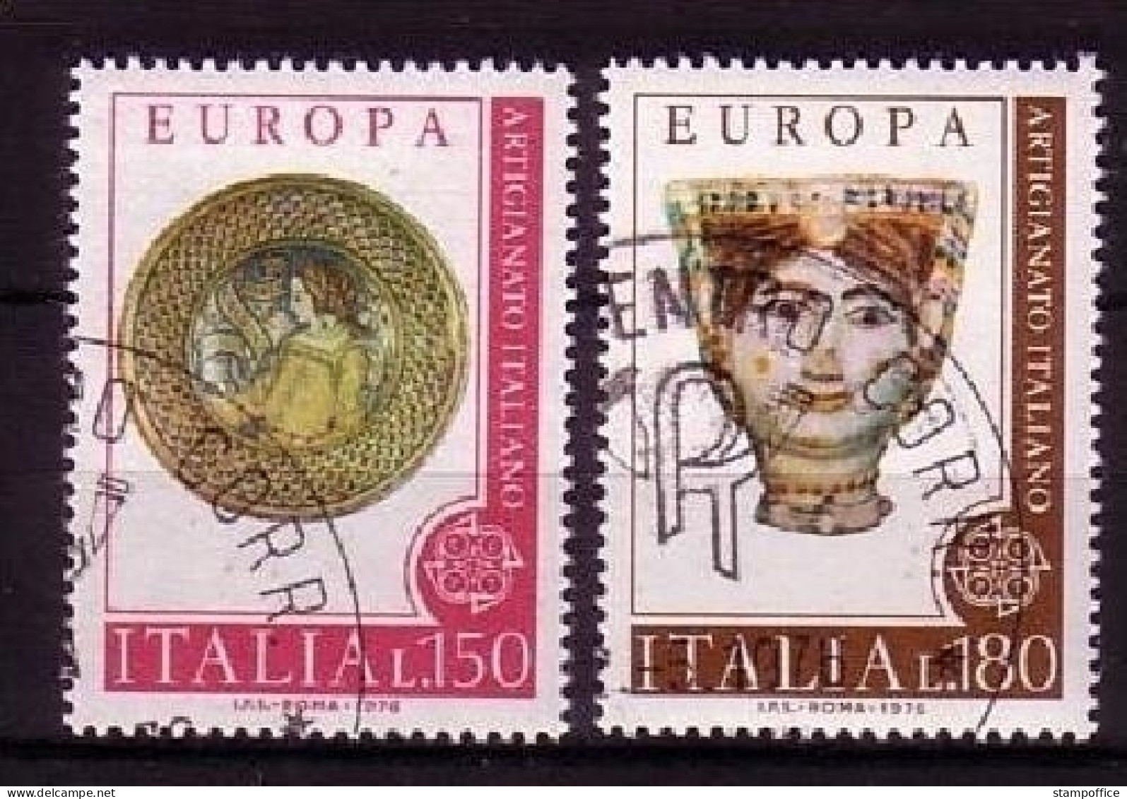 ITALIEN MI-NR. 1530-1531 GESTEMPELT(USED) EUROPA 1976 KUNSTHANDWERK - 1976