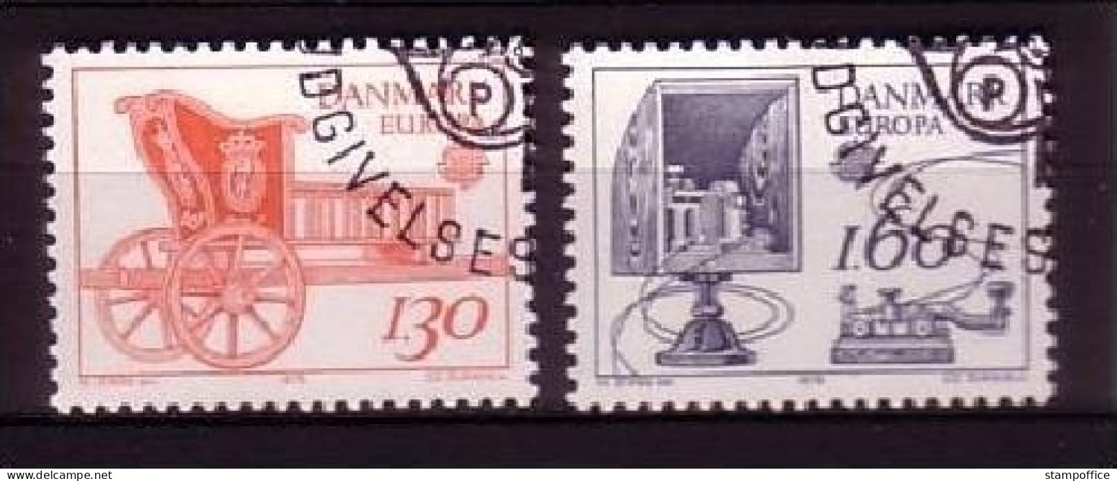 DÄNEMARK MI-NR. 686-687 O EUROPA 1979 POST- Und FERNMELDEWESEN KUTSCHE - 1979