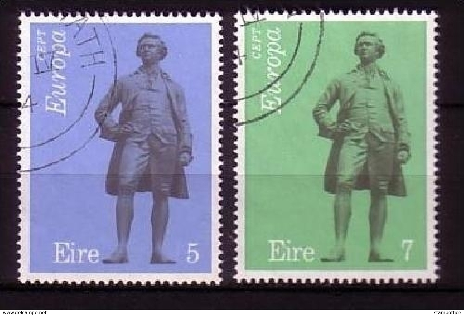 IRLAND MI-NR. 302-303 GESTEMPELT(USED) EUROPA 1974 SKULPTUREN - 1974