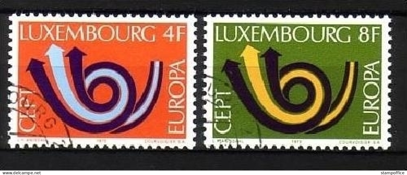 LUXEMBURG MI-NR. 862-863 O EUROPA 1973 - POSTHORN - 1973