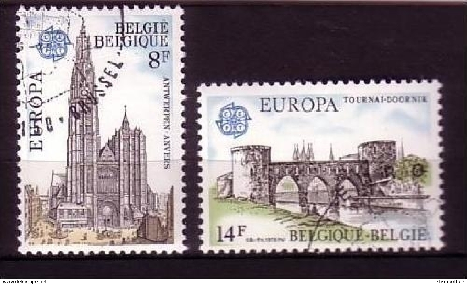 BELGIEN MI-NR. 1943-1944 GESTEMPELT(USED) EUROPA 1978 BAUDENKMÄLER KATHEDRALE BRÜCKE - 1978