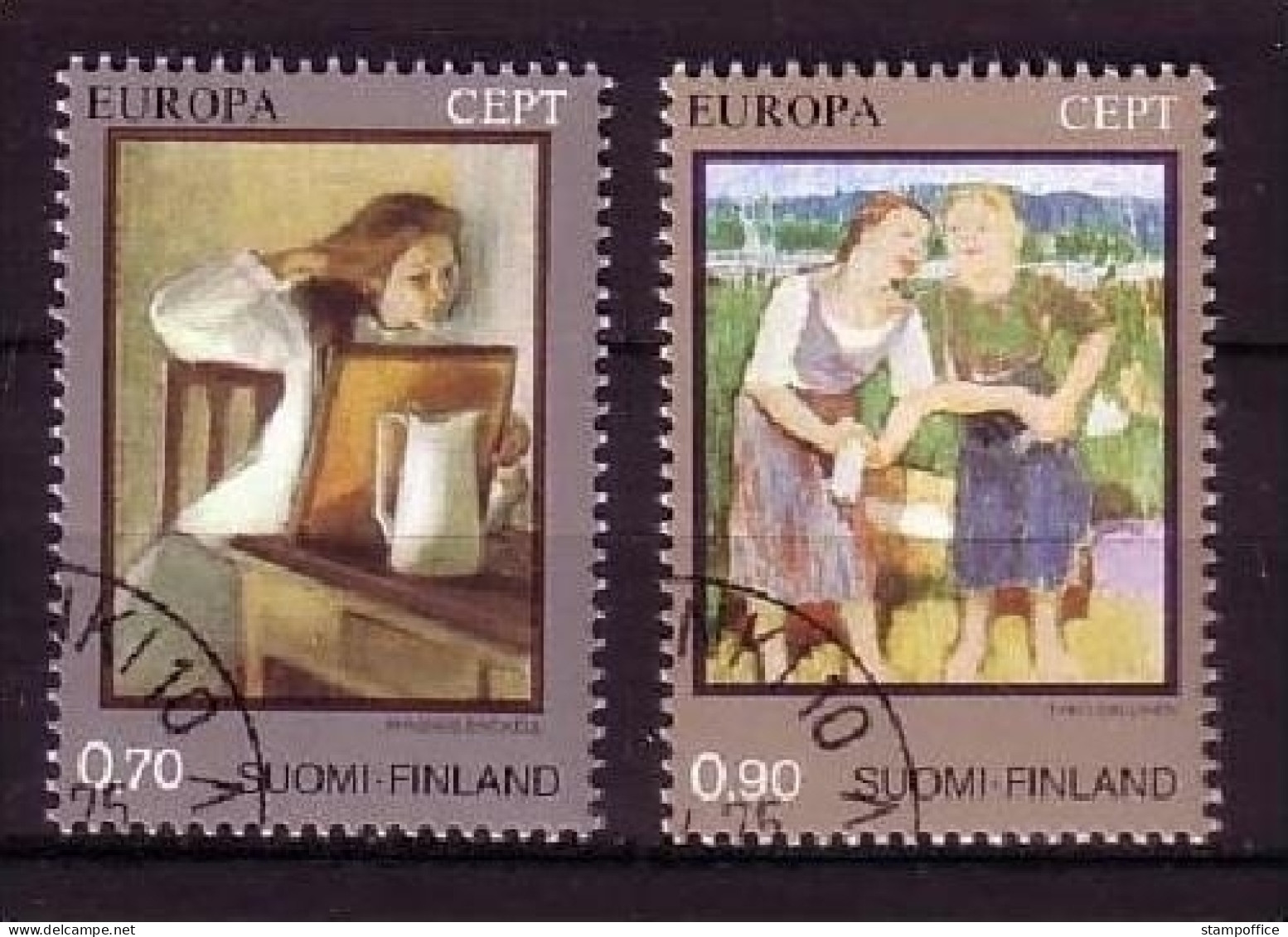 FINNLAND MI-NR. 764-765 GESTEMPELT(USED) EUROPA 1975 GEMÄLDE - 1975