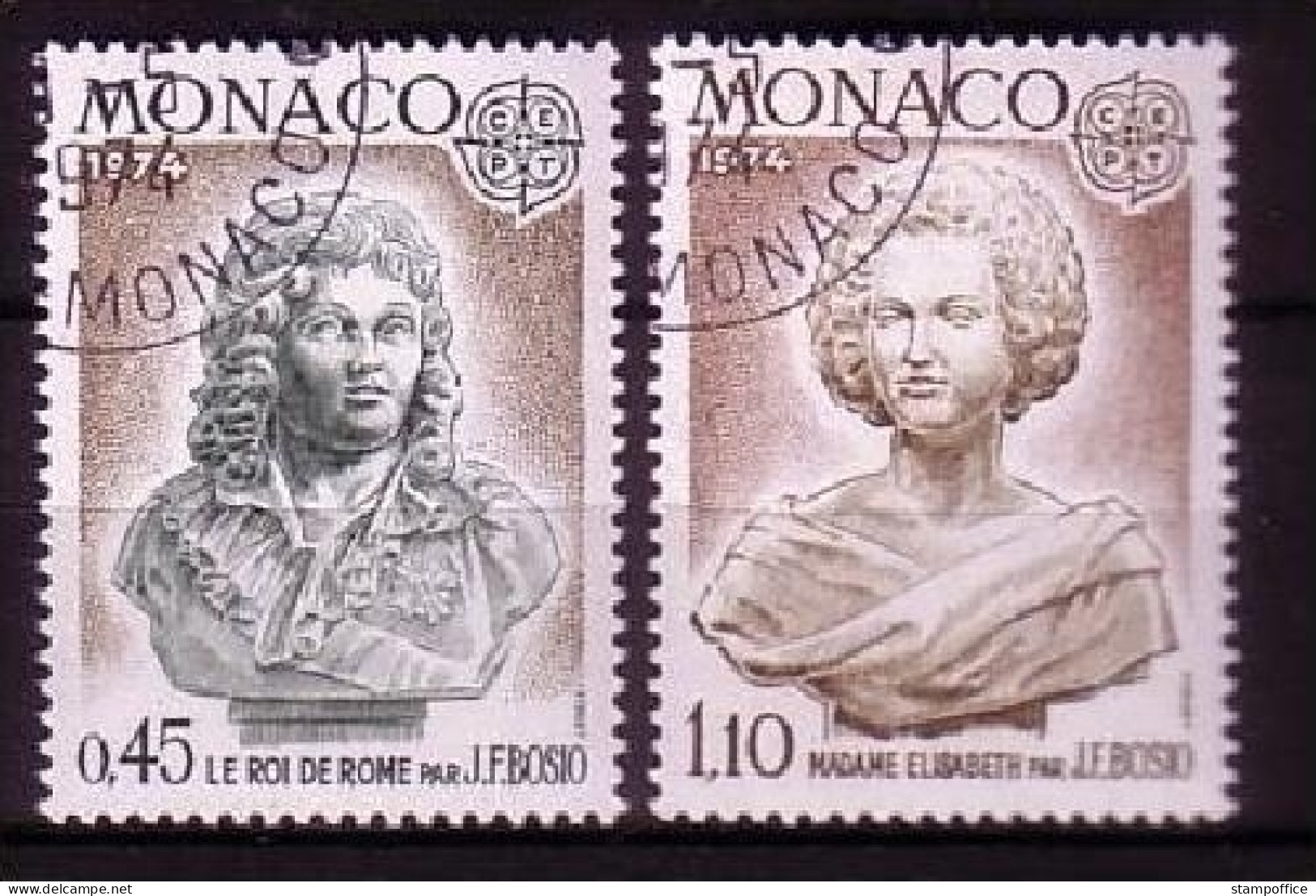 MONACO MI-NR. 1114-1115 O EUROPA 1974 - SKULPTUREN - 1974