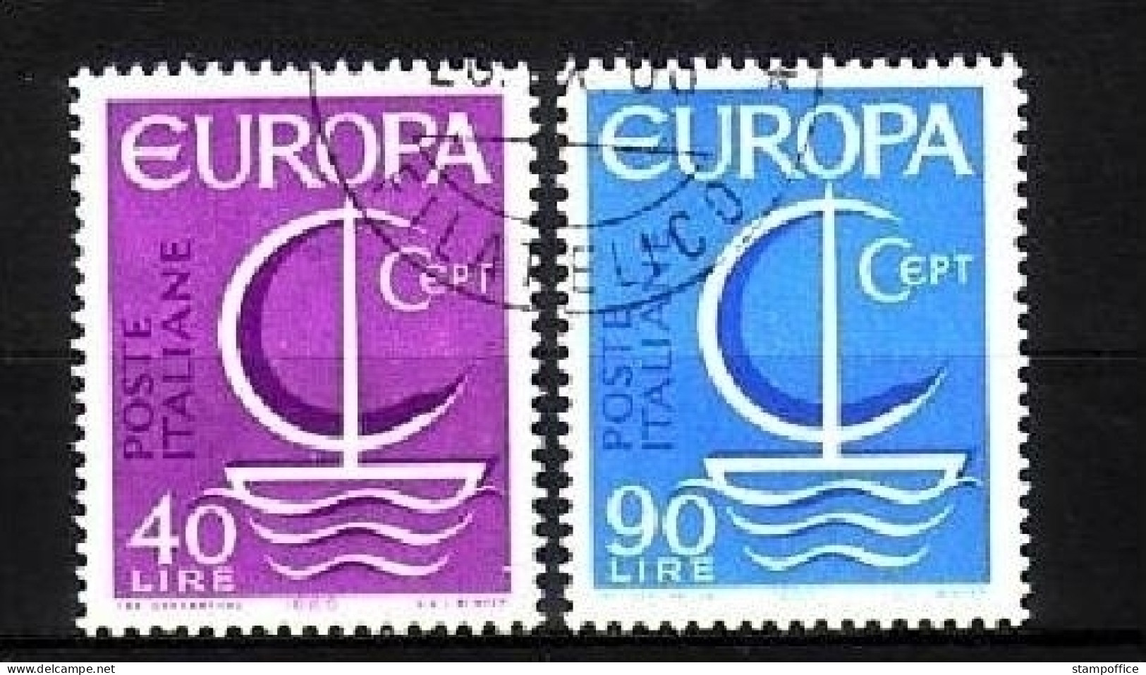 ITALIEN MI-NR. 1215-1216 GESTEMPELT(USED) EUROPA 1966 SEGEL - 1966