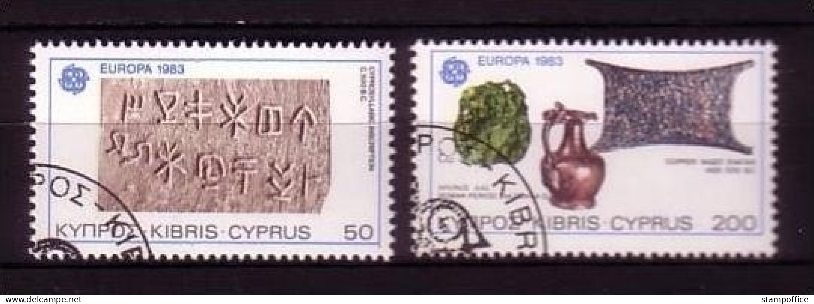 ZYPERN MI-NR. 582-583 GESTEMPELT(USED) EUROPA 1983 GROSSE WERKE - 1983