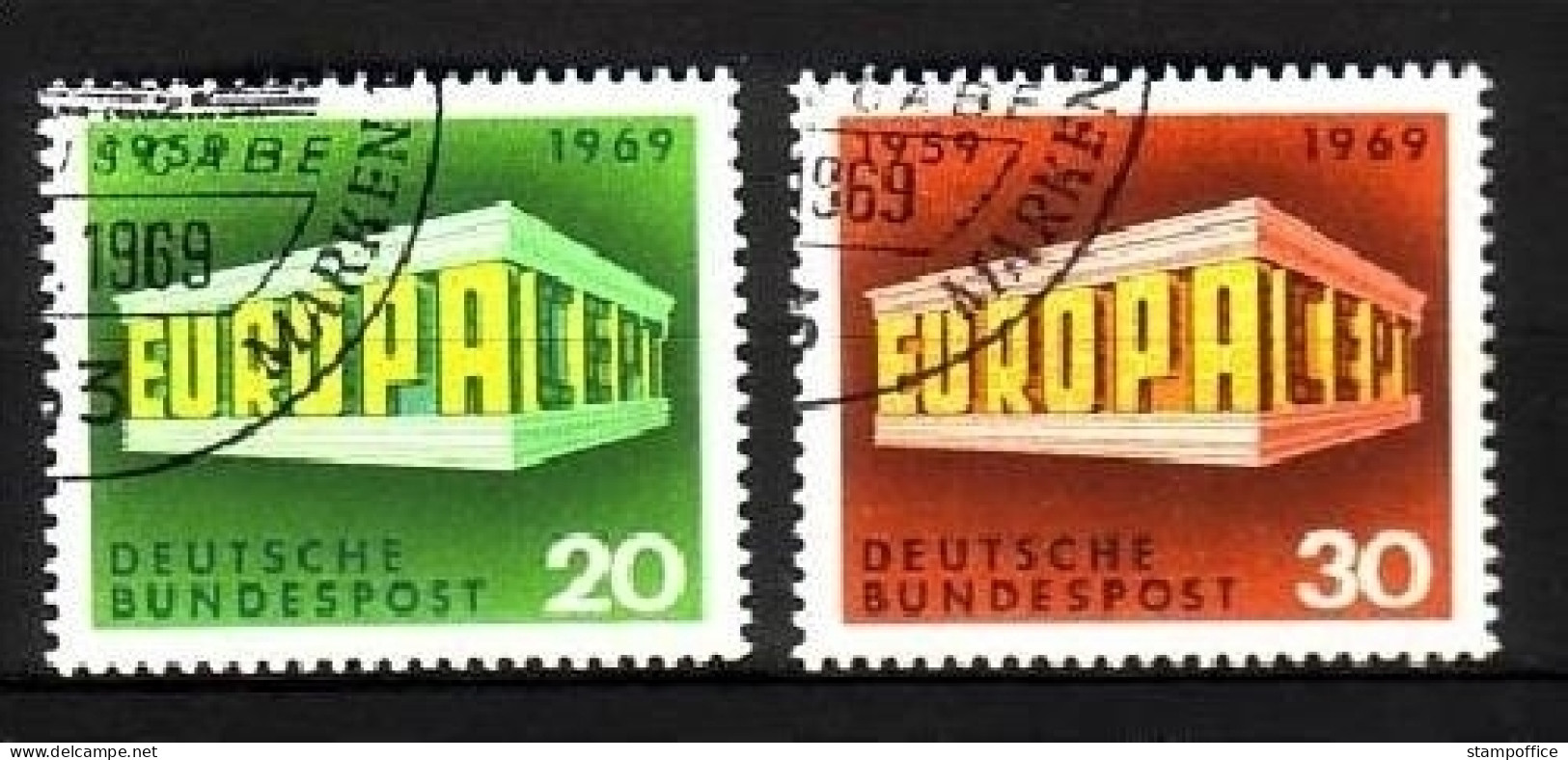 DEUTSCHLAND MI-NR. 583-584 O EUROPA 1969 - EUROPA CEPT - 1969