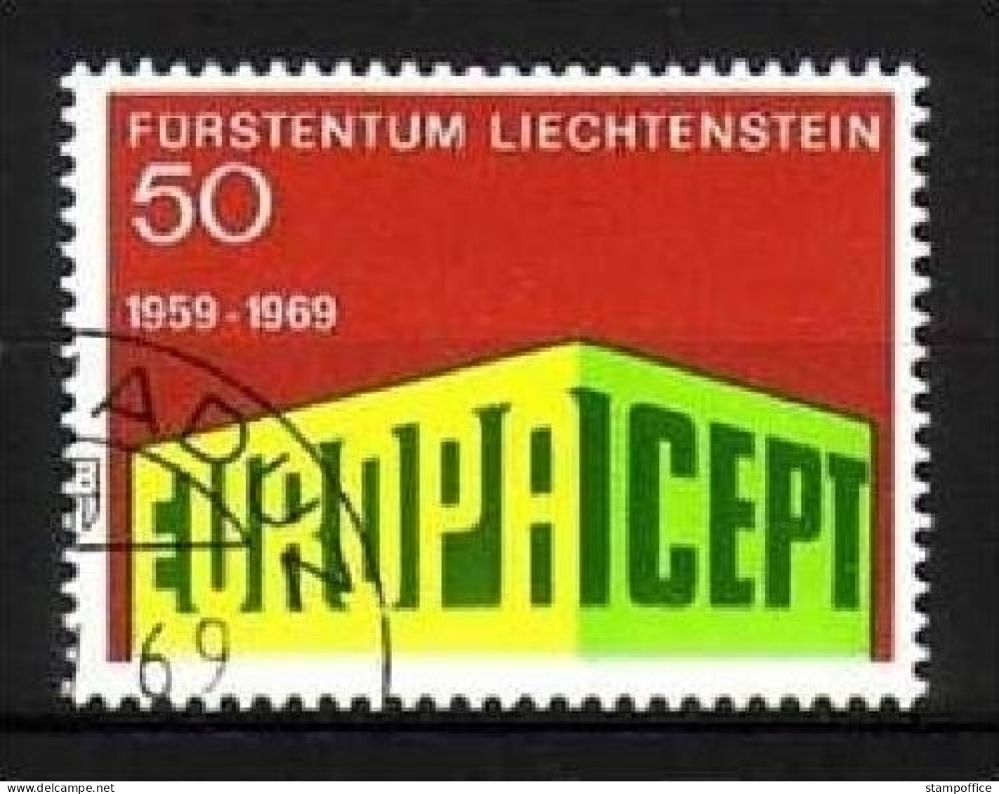 LIECHTENSTEIN MI-NR. 507 GESTEMPELT(USED) EUROPA 1969 EUROPA CEPT - 1969