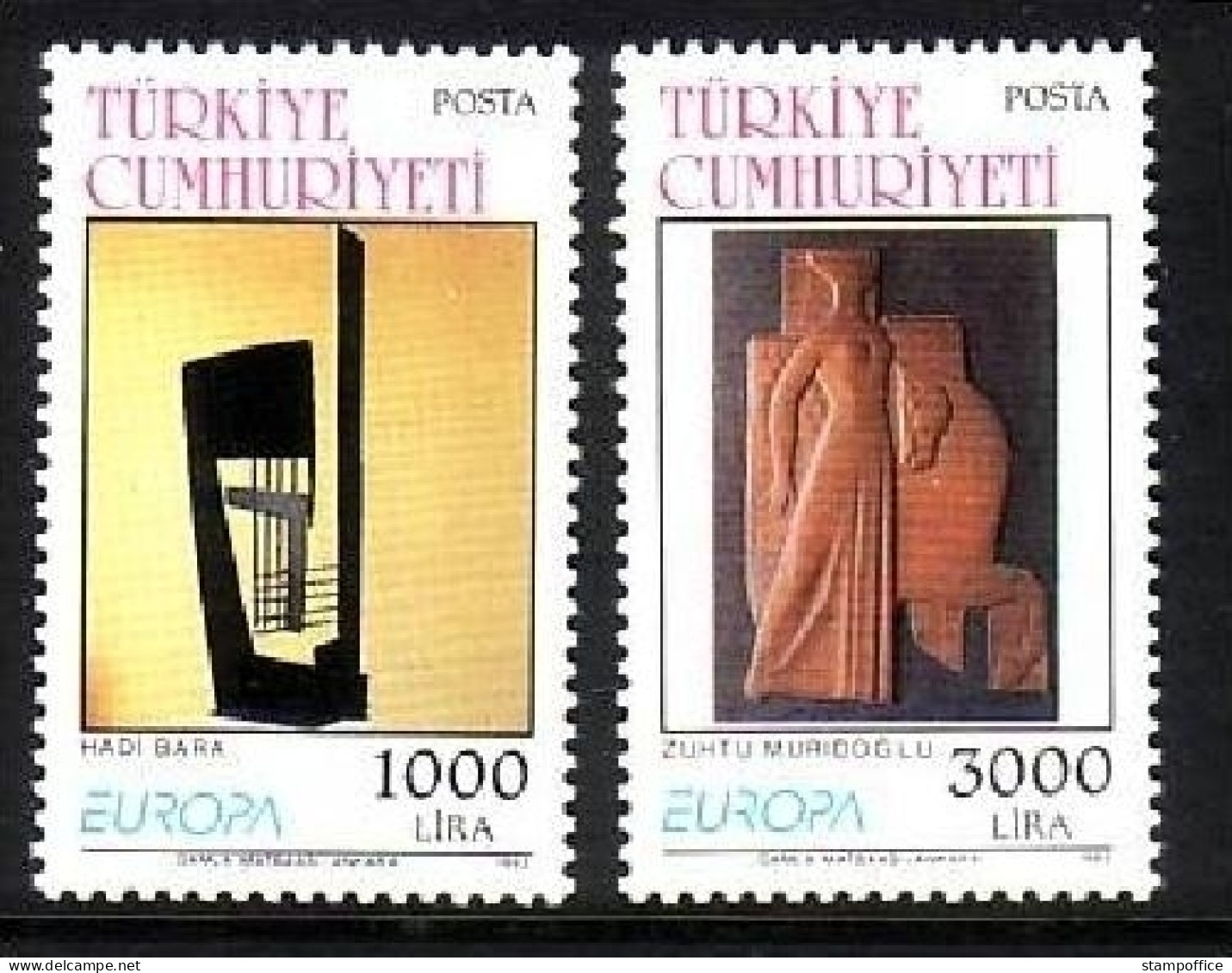 TÜRKEI MI-NR. 2984-2985 POSTFRISCH(MINT) EUROPA 1993 ZEITGENÖSSISCHE KUNST - 1993