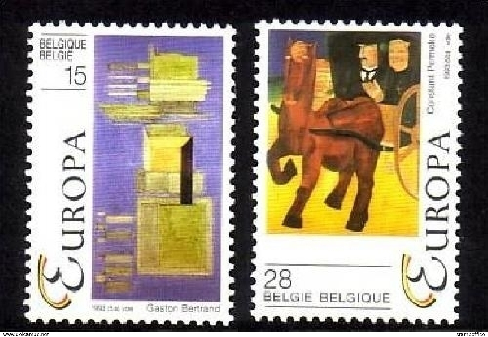 BELGIEN MI-NR. 2553-2554 POSTFRISCH(MINT) EUROPA 1993 - ZEITGENÖSSISCHE KUNST - 1993