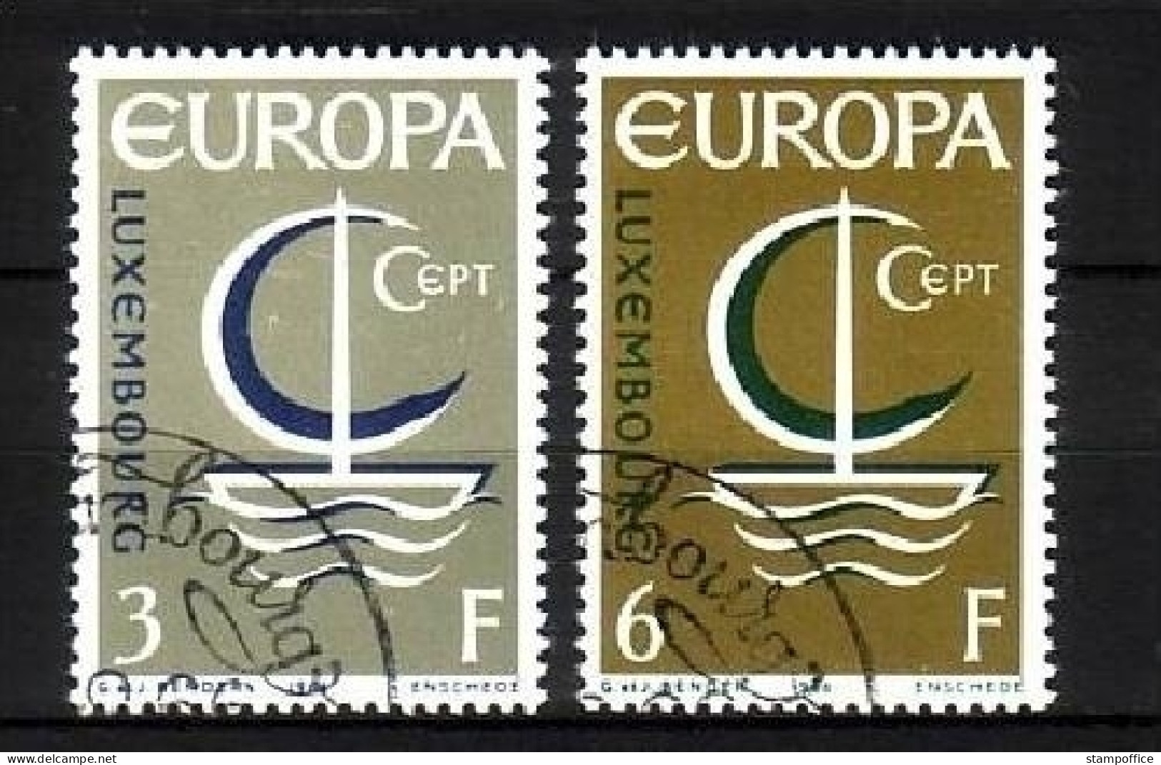 LUXEMBURG MI-NR. 733-734 O EUROPA 1966 - SEGEL - 1966