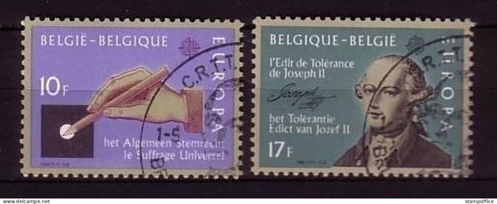 BELGIEN MI-NR. 2100-2101 GESTEMPELT(USED) EUROPA 1982 HISTORISCHE EREIGNISSE KAISER JOSEPH II - 1982