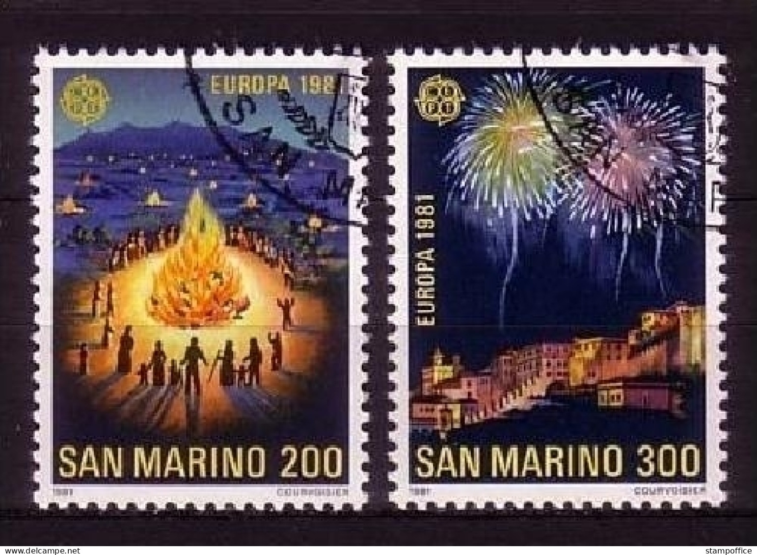 SAN MARINO MI-NR. 1225-1226 O EUROPA 1981 FOLKLORE FEUERWERK - 1981