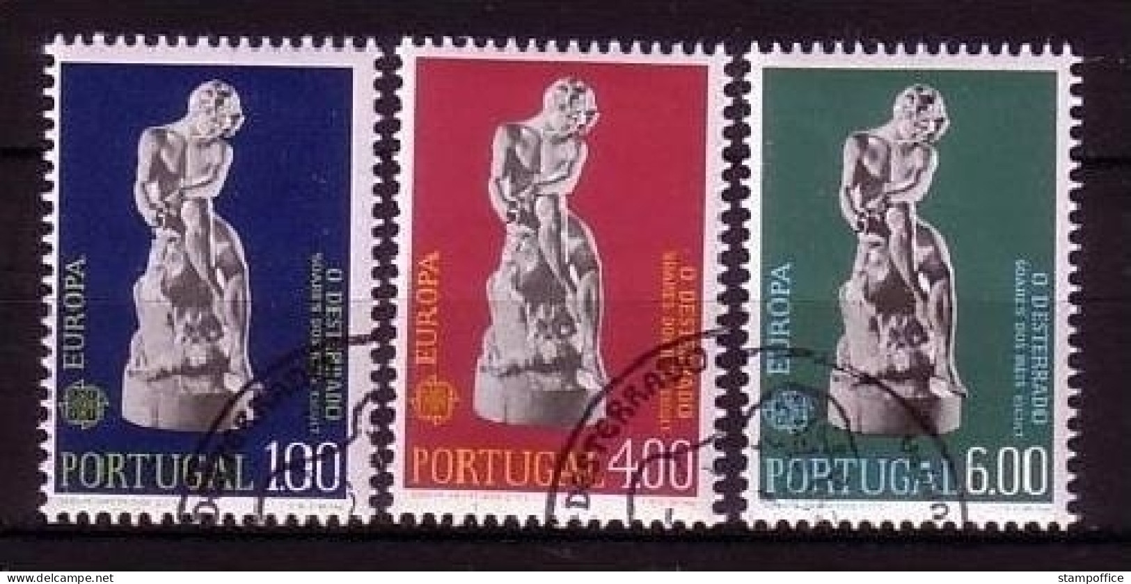 PORTUGAL MI-NR. 1231-1233 GESTEMPELT(USED) EUROPA 1974 SKULPTUREN - 1974