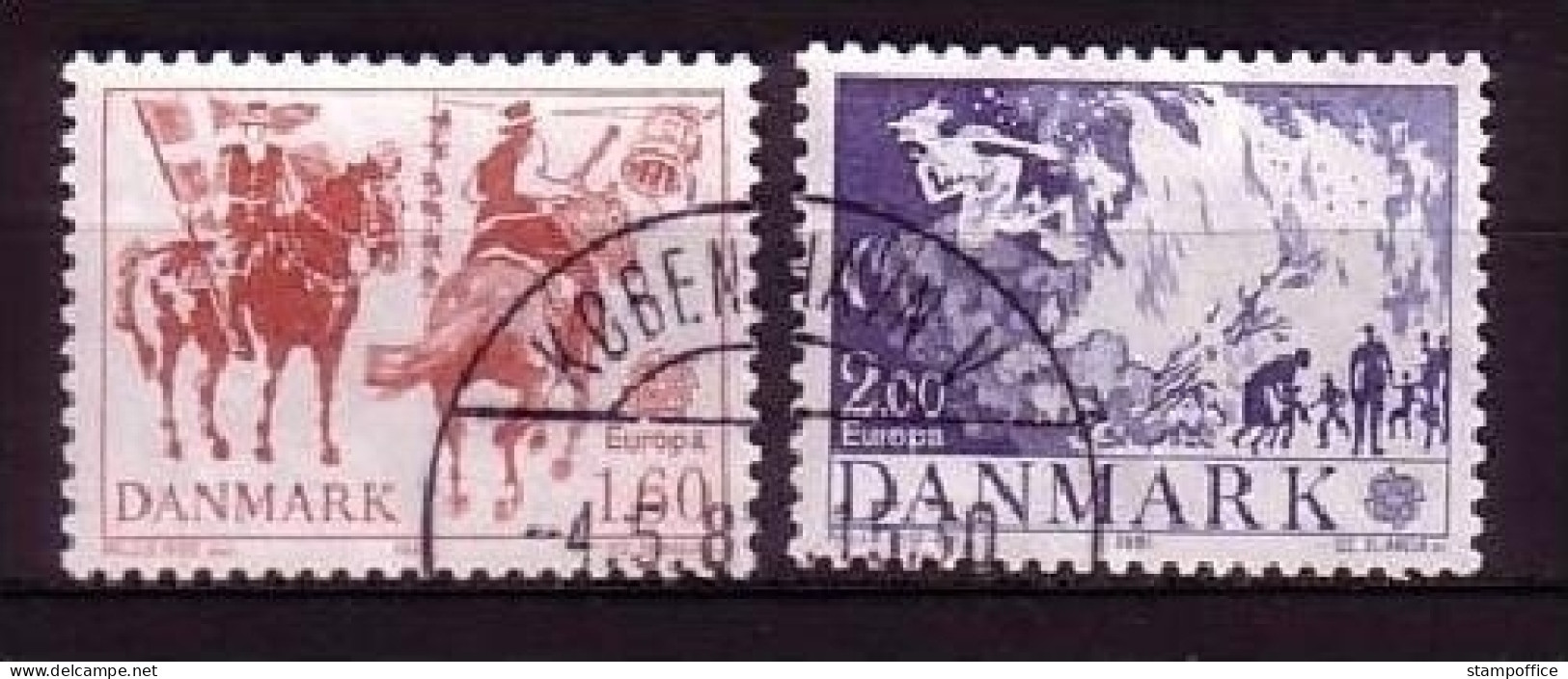 DÄNEMARK MI-NR. 730-731 GESTEMPELT(USED) EUROPA 1981 FOLKLORE FASTNACHT PFERDE - 1981