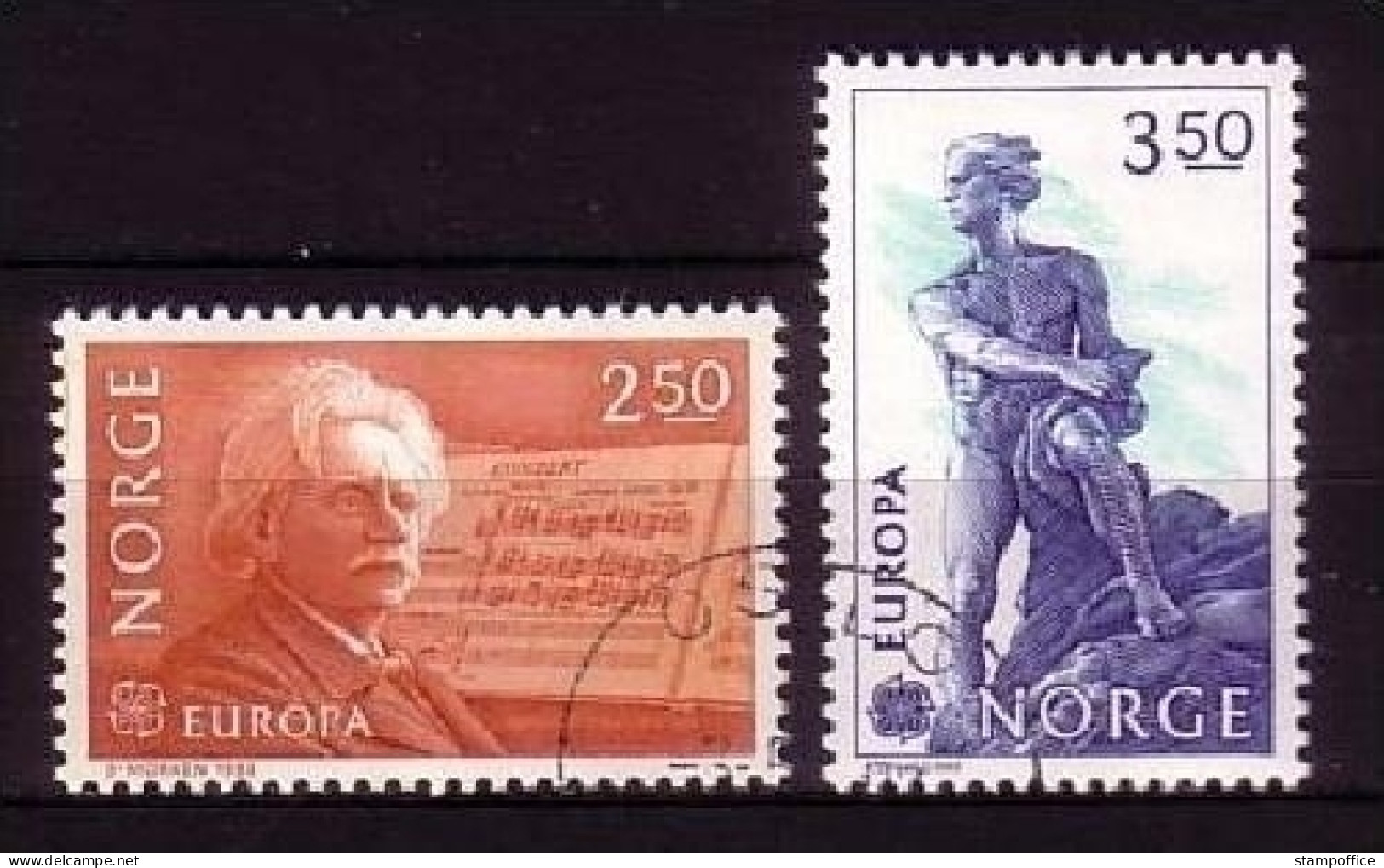 NORWEGEN MI-NR. 885-886 GESTEMPELT(USED) EUROPA 1983 GROSSE WERKE - 1983