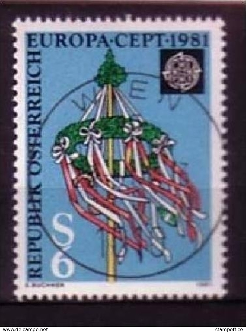 ÖSTERREICH MI-NR. 1671 GESTEMPELT(USED) EUROPA 1981 FOLKLORE - 1981
