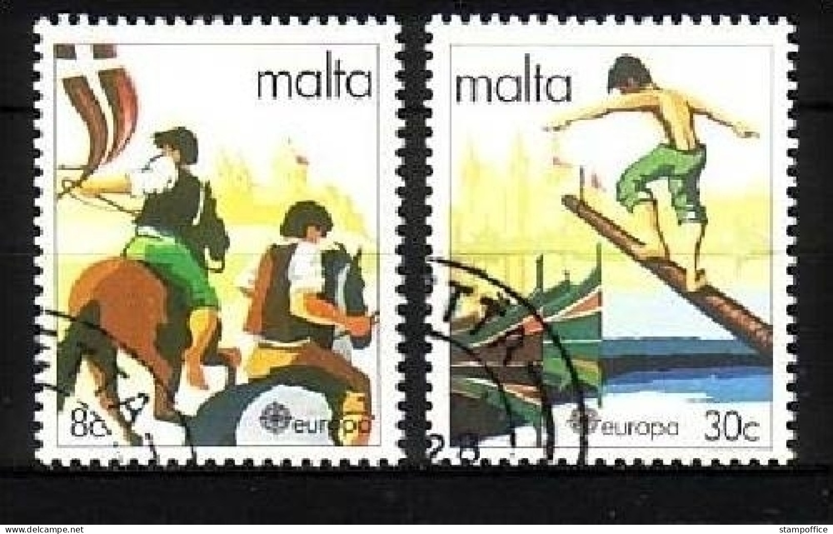 MALTA MI-NR. 628-629 O EUROPA 1981 FOLKLORE - 1981