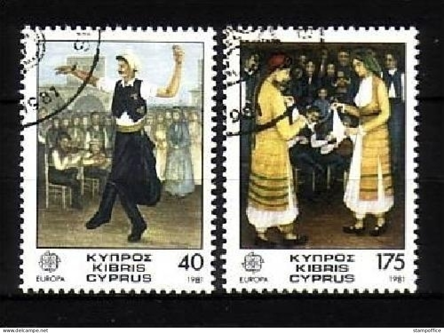 ZYPERN MI-NR. 547-548 GESTEMPELT(USED) EUROPA 1981 FOLKLORE - 1981