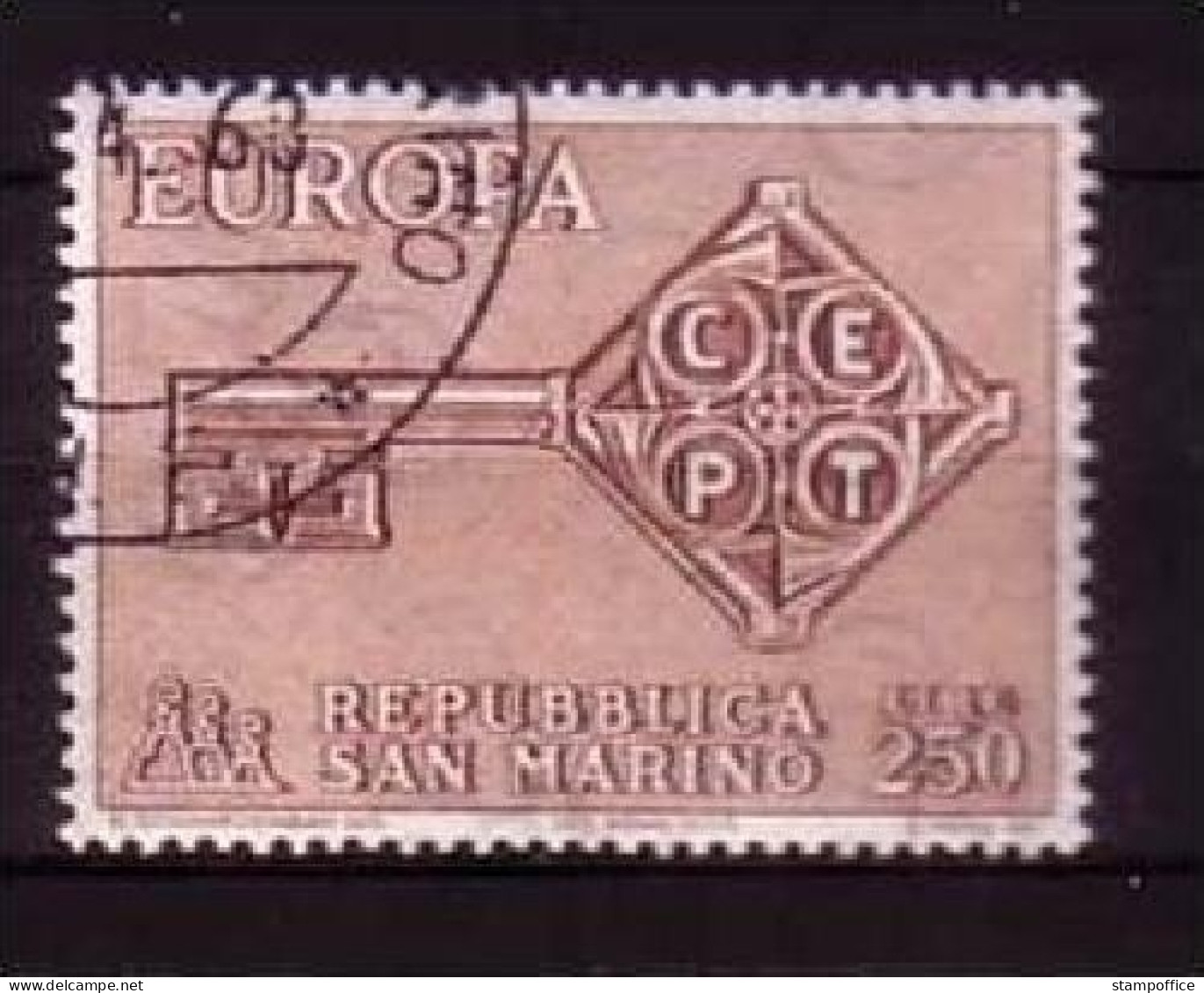 SAN MARINO MI-NR. 913 O EUROPA 1968 - KREUZBARTSCHLÜSSEL - 1968