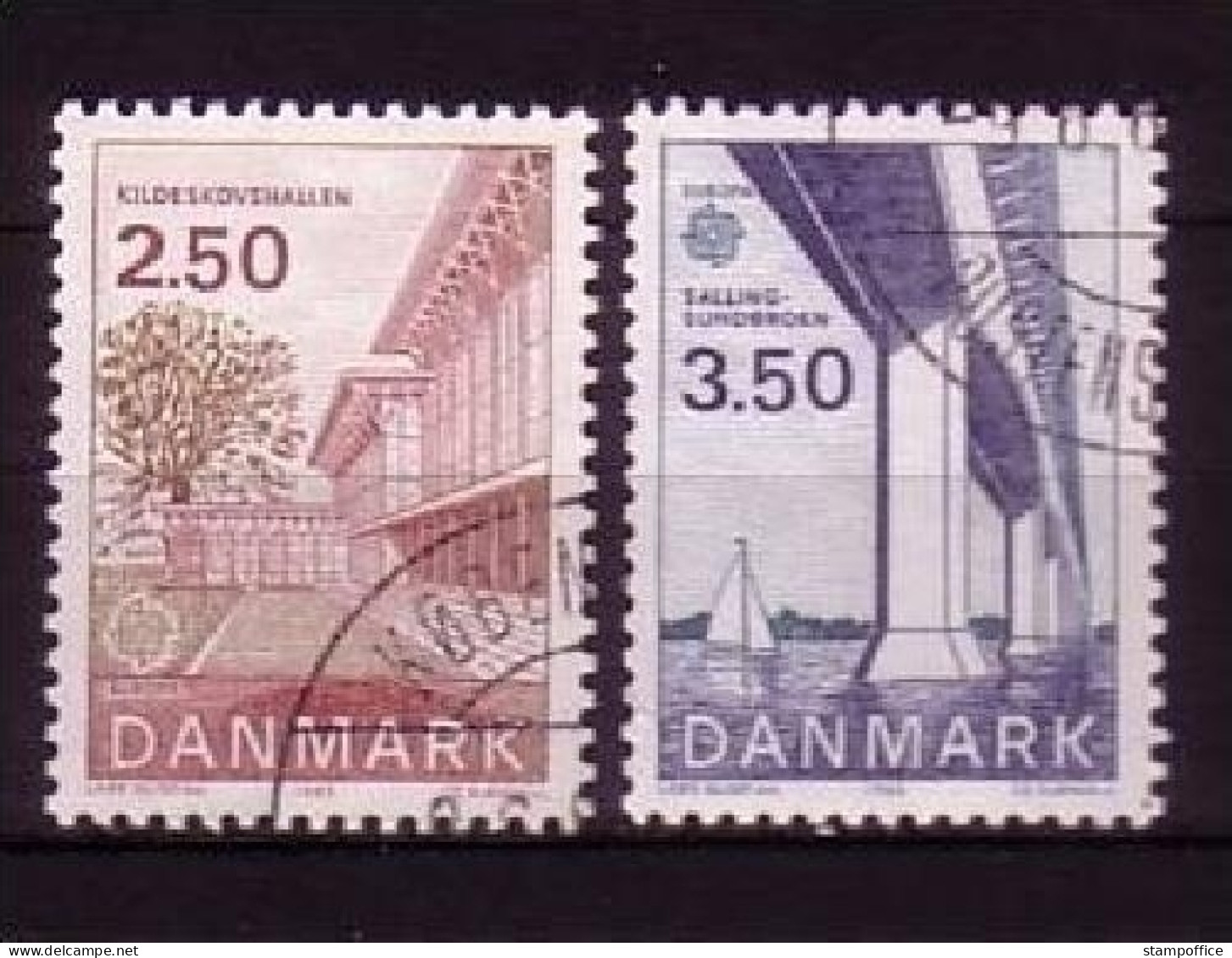 DÄNEMARK MI-NR. 781-782 GESTEMPELT(USED) EUROPA 1983 GROSSE WERKE SALLINGSUND-BRÜCKE - 1983