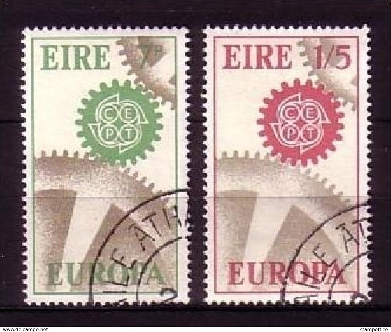 IRLAND MI-NR. 192-193 GESTEMPELT(USED) EUROPA 1967 ZAHNRÄDER - 1967